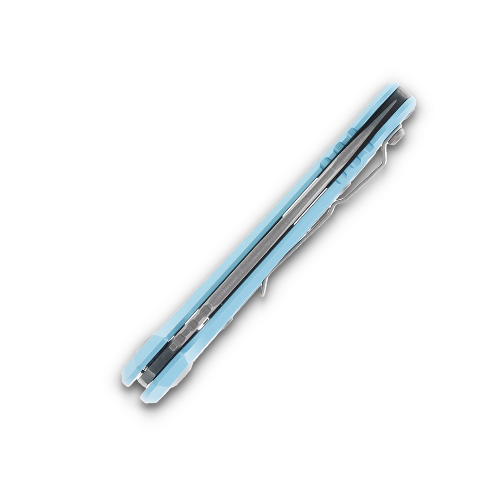 Microtech LUDT GEN III OTS Turquoise Aluminum 3.5" Apocalyptic Tanto Serrated AUMT113612APTQ View 6