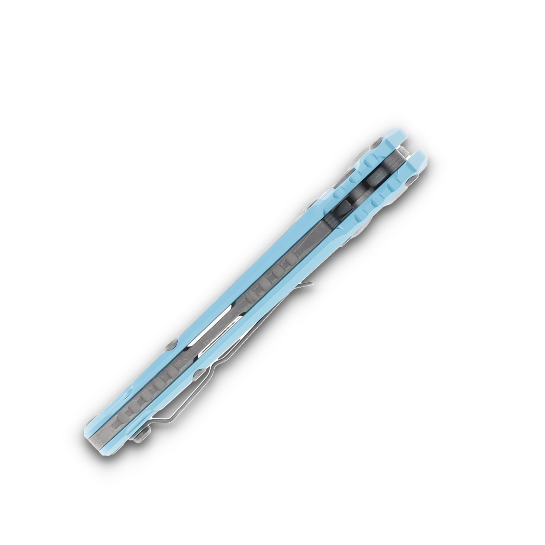 Microtech LUDT GEN III OTS Turquoise Aluminum 3.5" Apocalyptic Tanto Serrated AUMT113612APTQ View 5