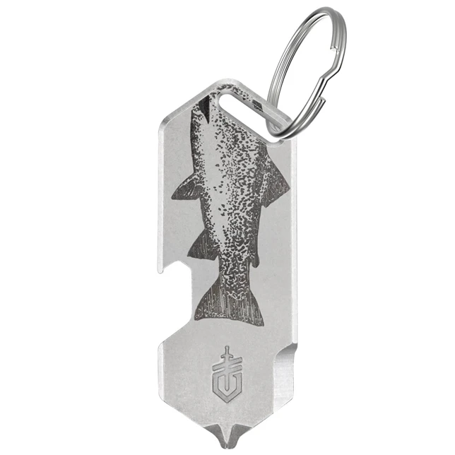 Gerber Shard DT Keychain Multi-Tool Silver Fish Pattern Pattern 3-in-1 G1074009 View 3