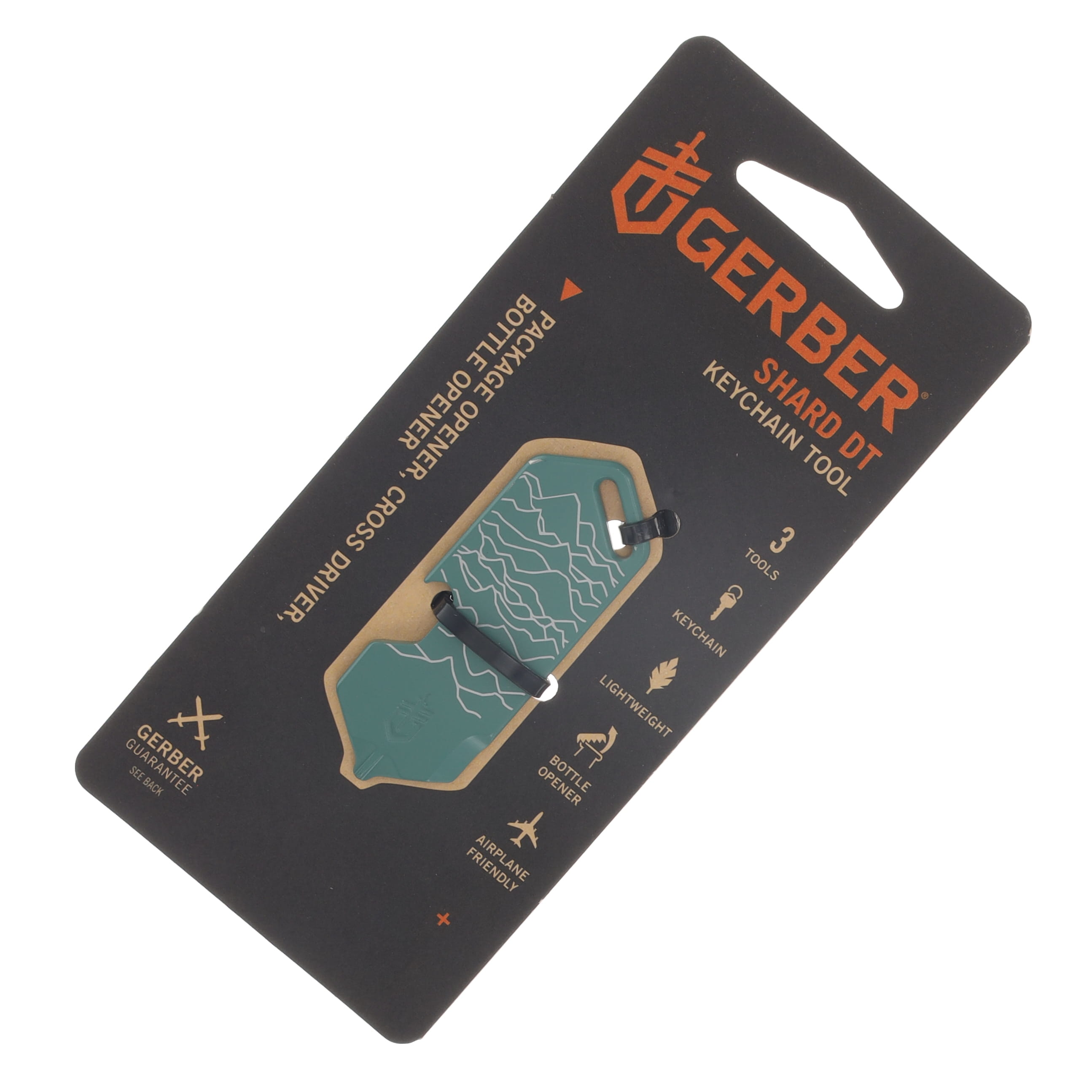 Gerber Shard DT Keychain Multi-Tool Baltic Haze Hills Pattern 3-in-1 G1074006 View 6