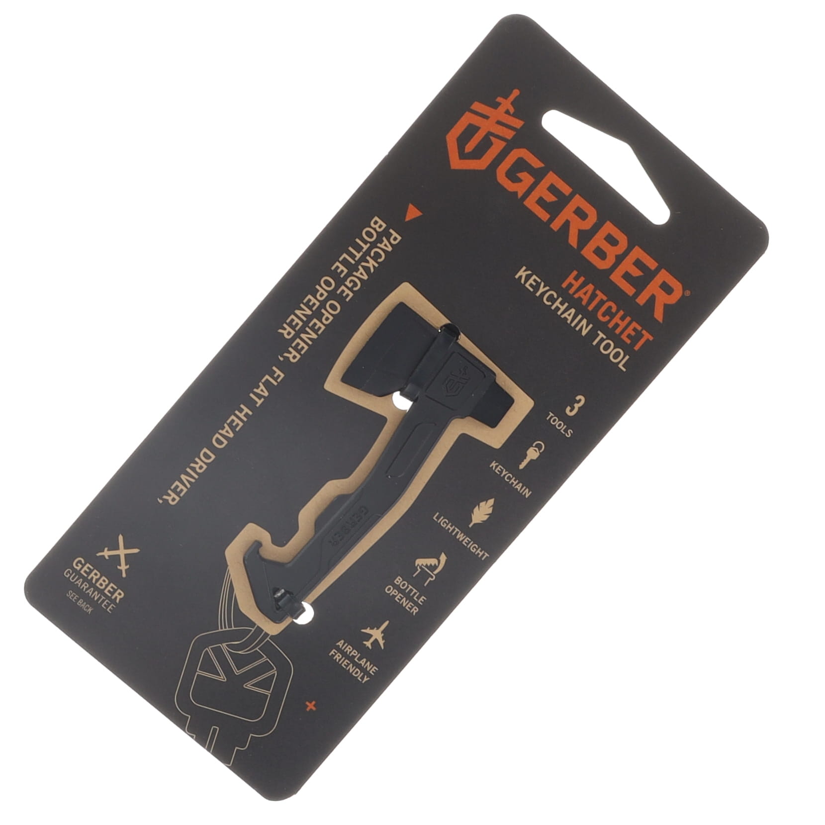 Gerber Hatchet Keychain Tool Black Backer Card G1074042 View 3