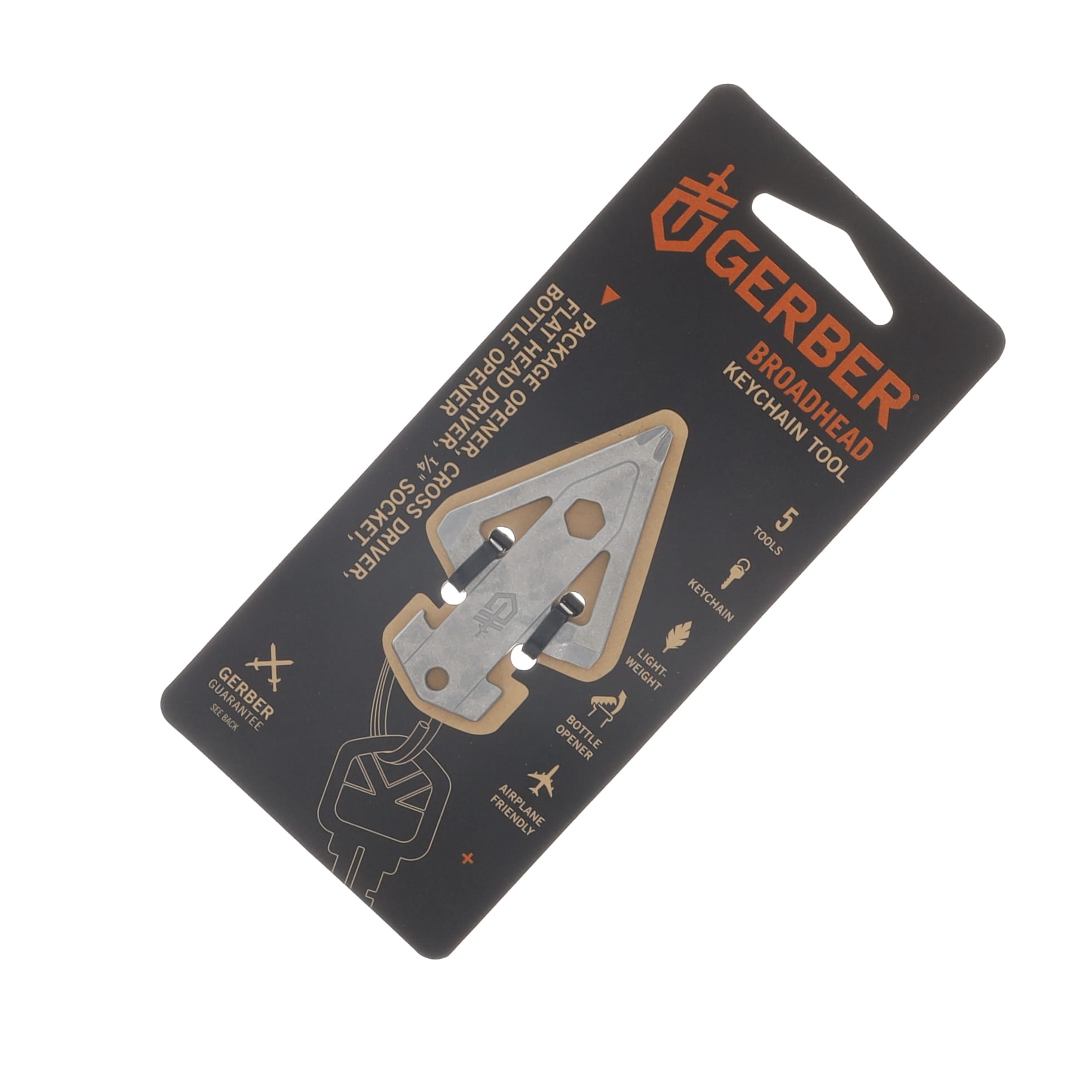 Gerber Broadhead Keychain Multi-Tool Silver 5-in-1 G1074045 View 6