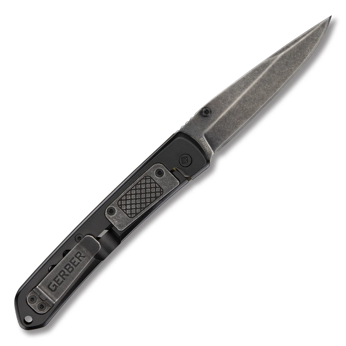 Gerber Affirm Folding Knife Green 1.9 Inch Plain Stonewash Clip Point G1074312 View 2