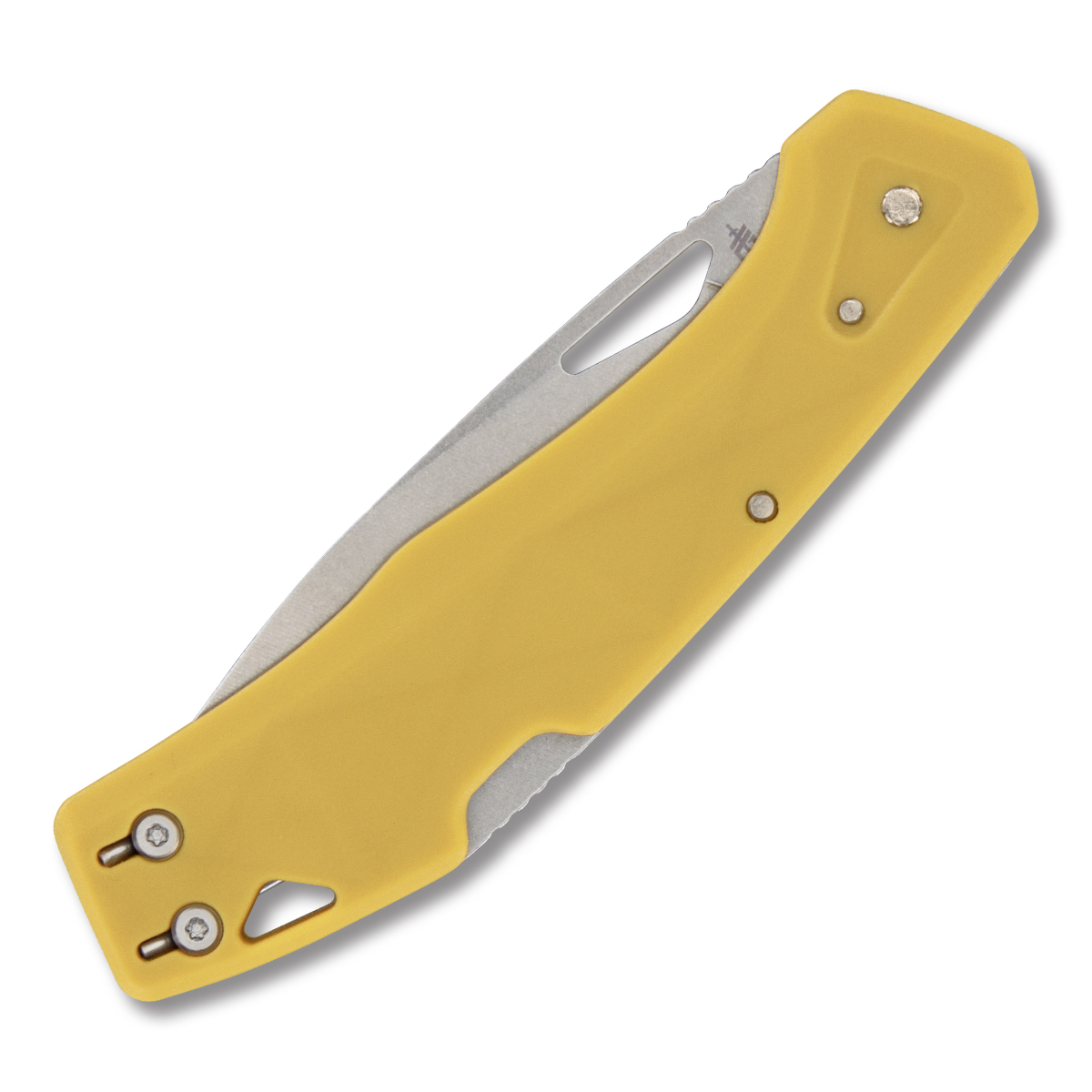 Gerber LST Mustard Yellow 2.5 Inch Plain Satin Modified Clip Point G1074520 View 3