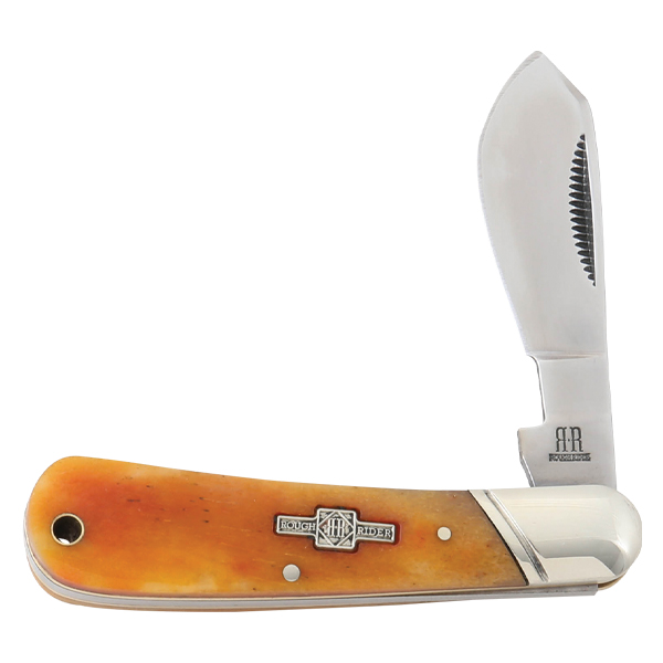 Rough Ryder Tobacco Bone Small Cotton Sampler Folding Knife RR1834 View 1
