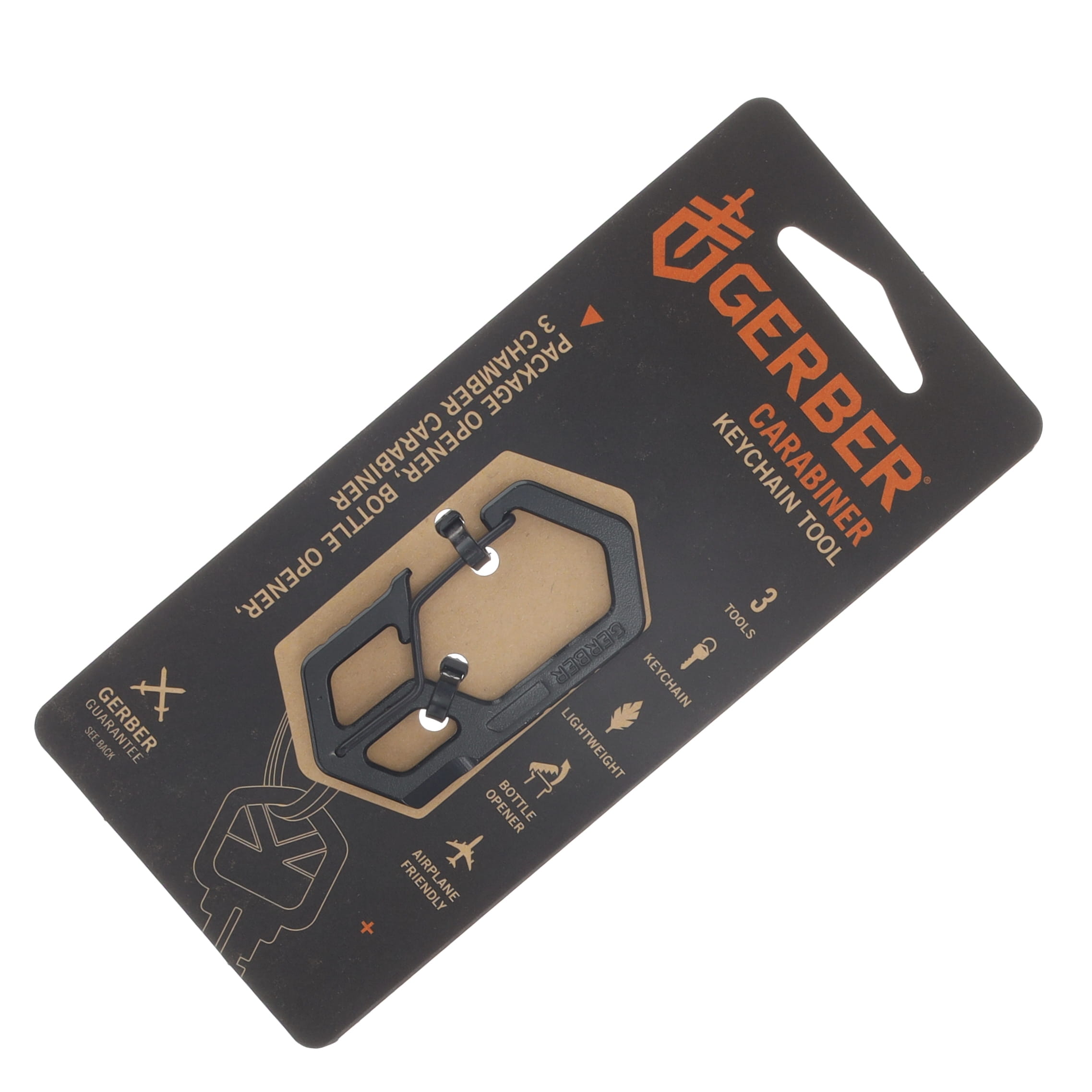 Gerber Carabiner Keychain Multi-Tool Black 3-in-1 G1075355 View 5