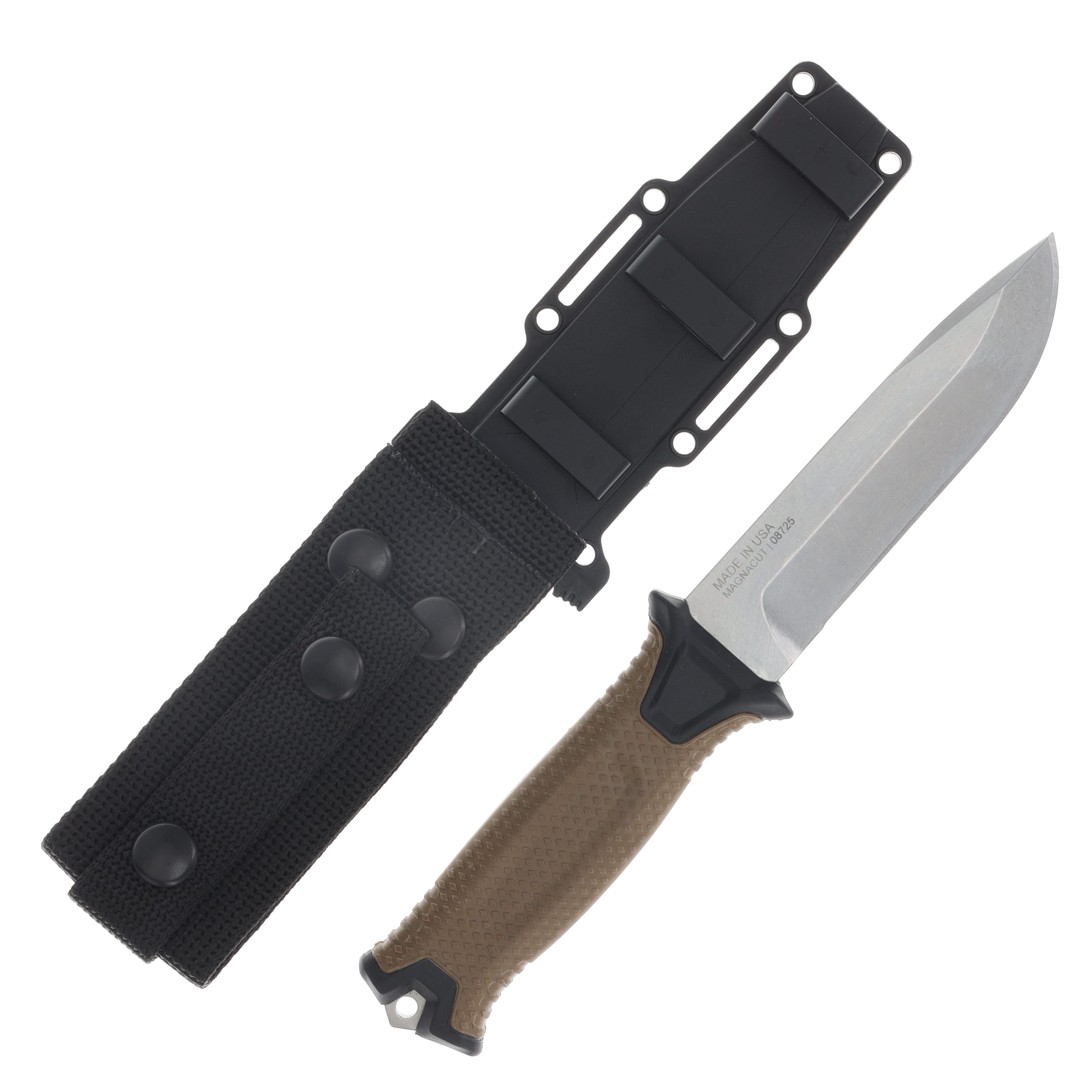 Gerber Strongarm Coyote Glass Filled Nylon Handle With Rubber Overmold Magnacut Blade Boxed G1075372 View 2