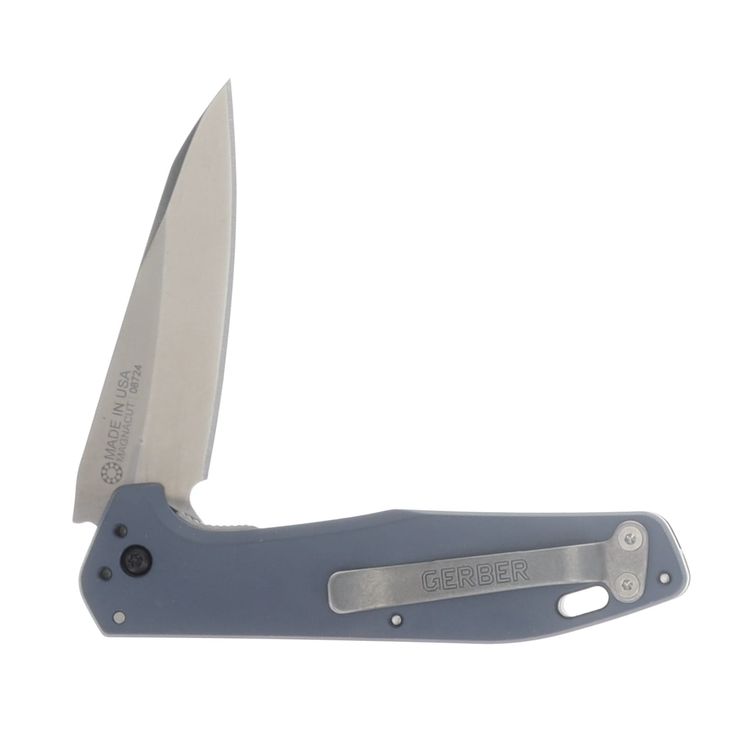 Gerber Fastball Folding Knife Blue 3 Inch Plain Stonewash Wharncliffe G1075374 View 4