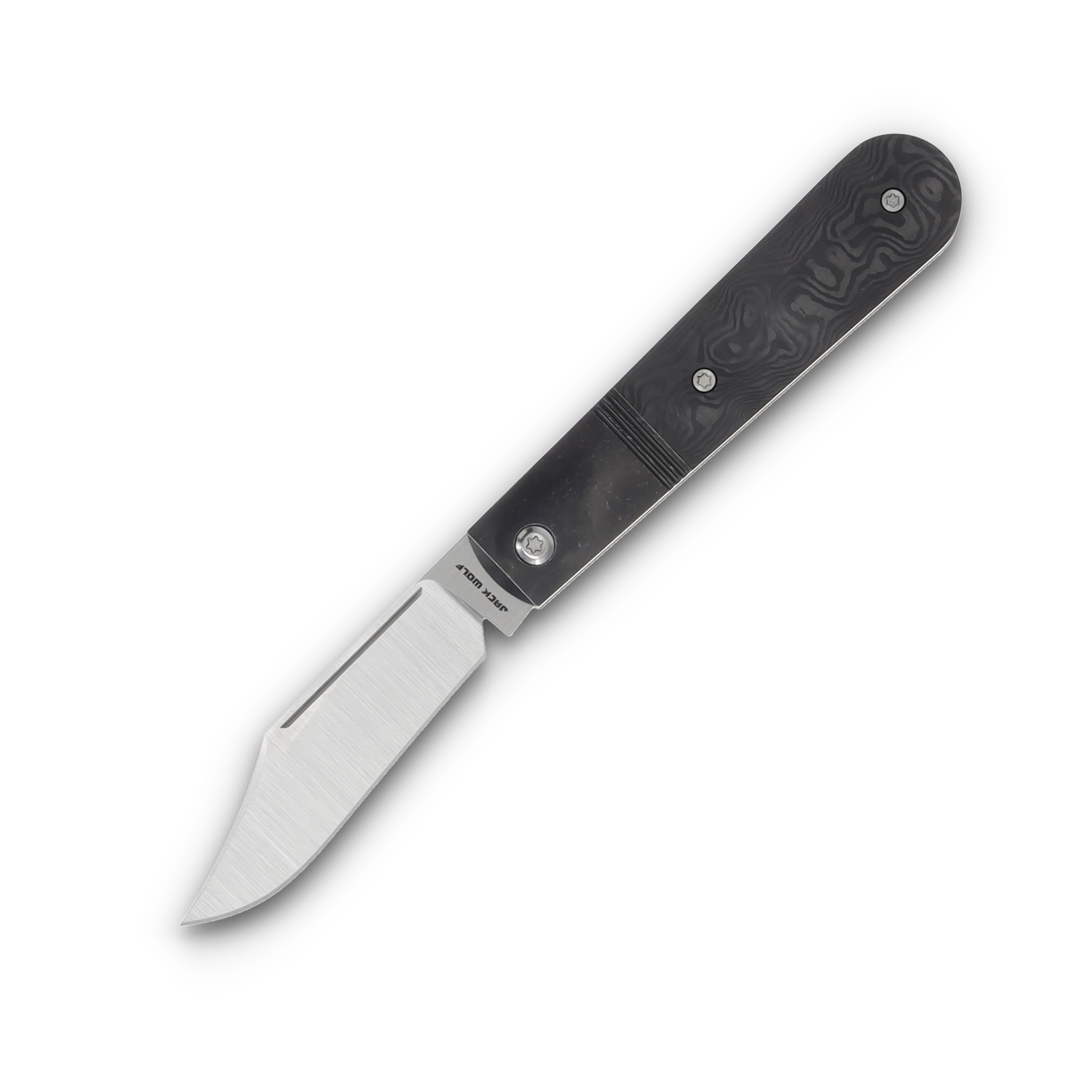 Jack Wolf Big Bro Jack Folding Knife Black Dunes FatCarbon BIGBR-02-FC-BLK-DUN View 1