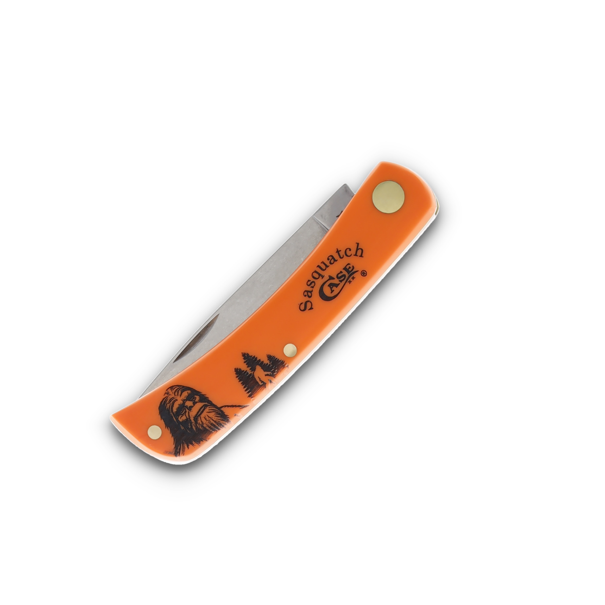 Case Sasquatch Sod Buster Jr Folding Knife Orange Synthetic CA80502SQH View 5