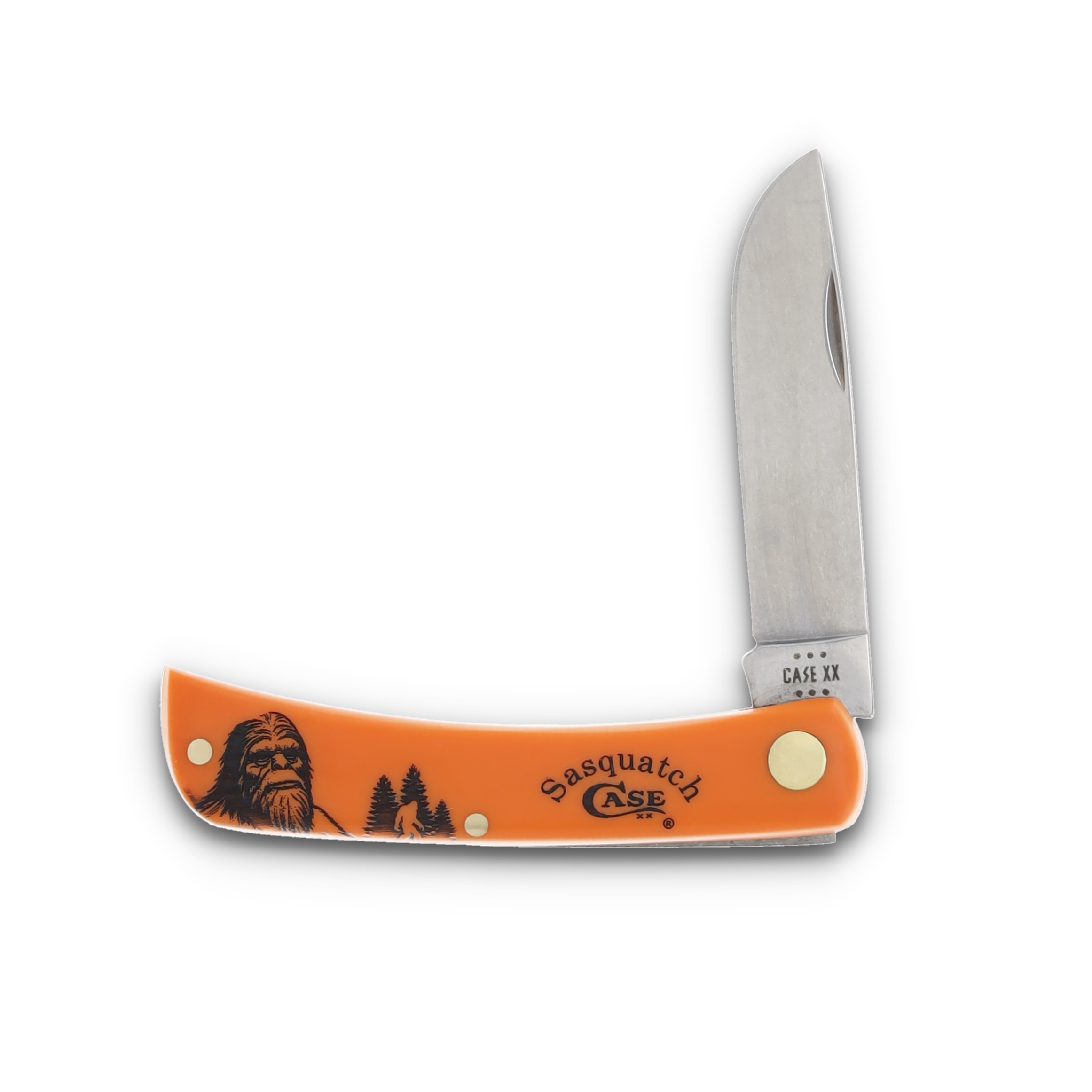Case Sasquatch Sod Buster Jr Folding Knife Orange Synthetic CA80502SQH View 1