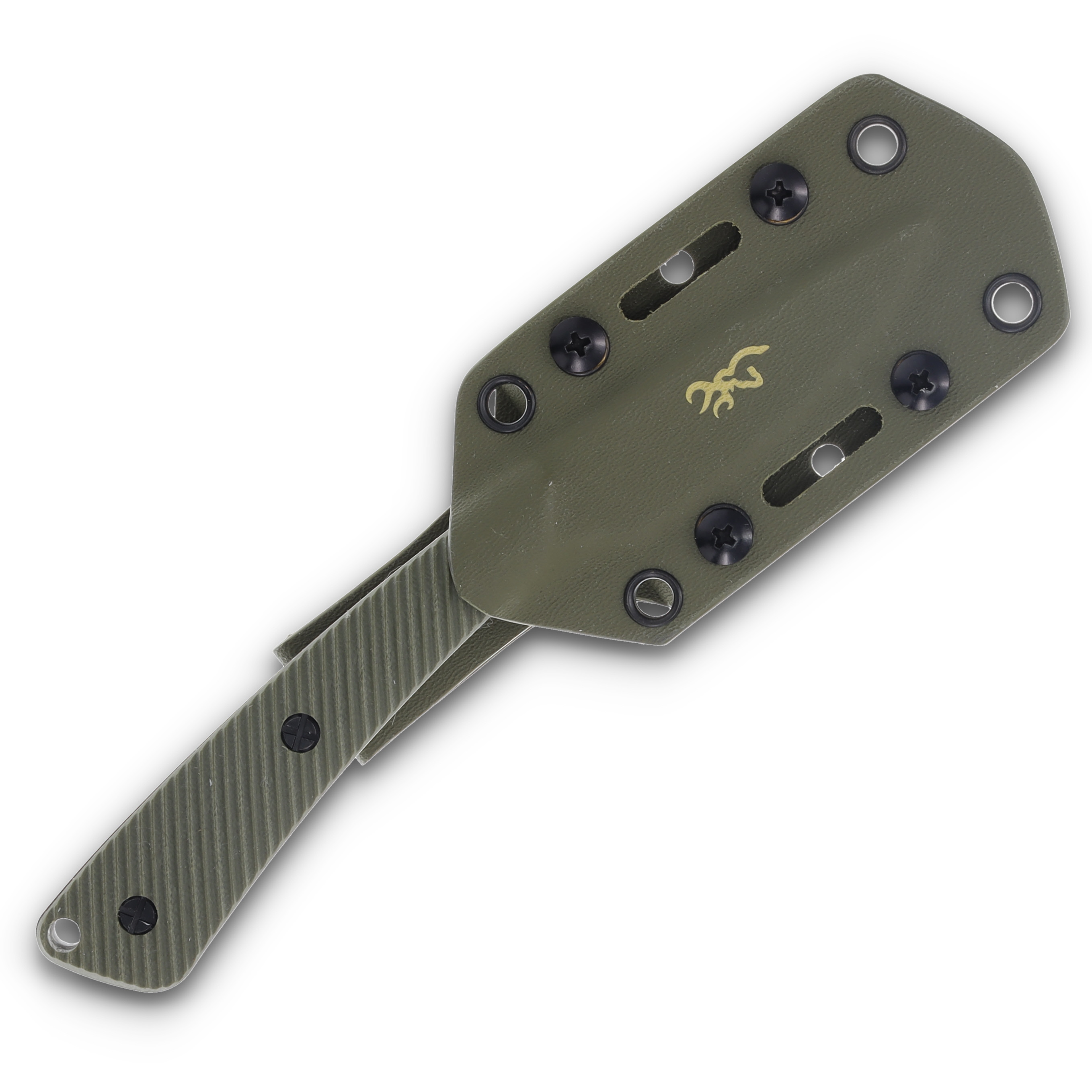 Browning Back Country Micro Fixed Bld ODG G-10 2.75” Bronze Ceramic D2 Drop Pt BR0538B View 7
