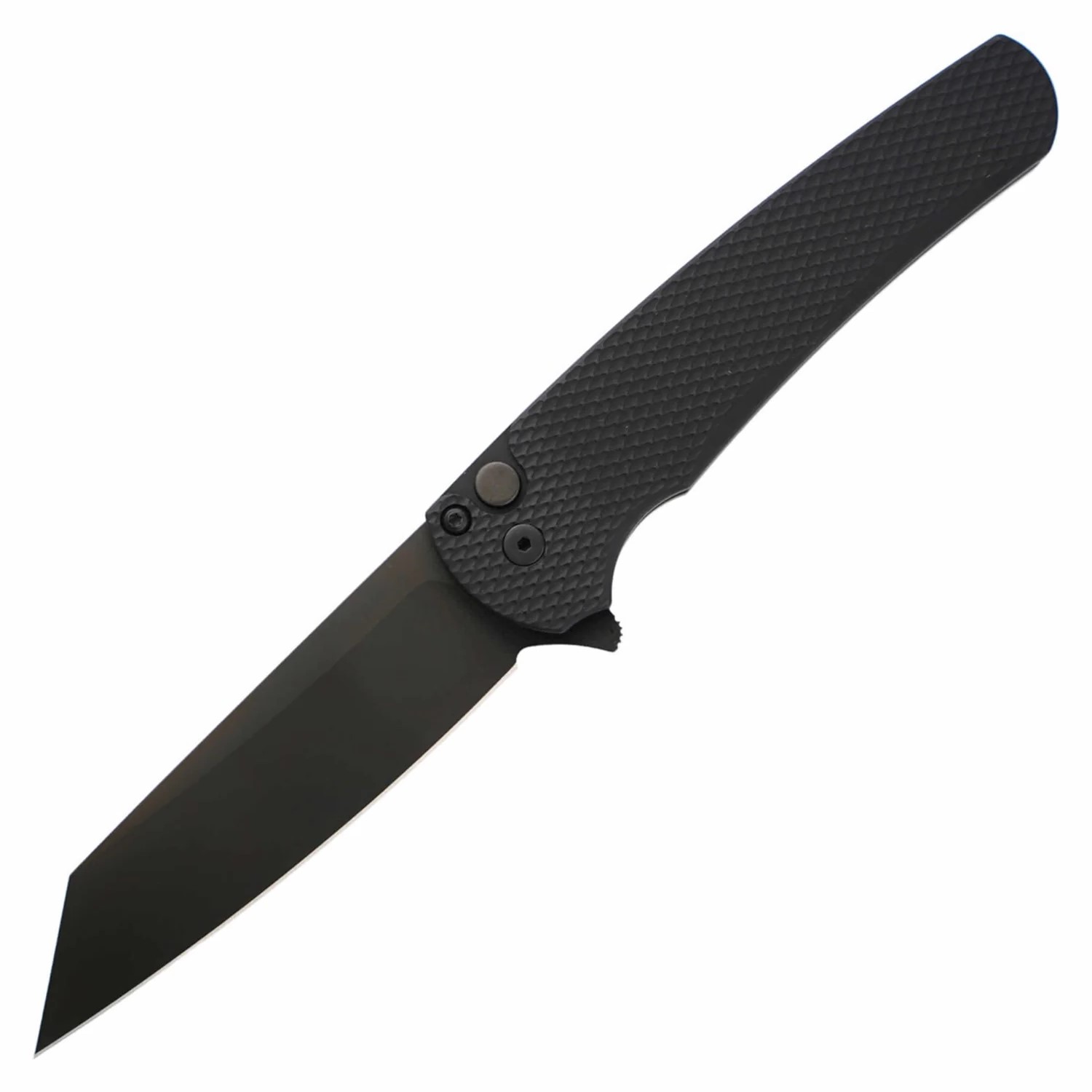 Pro Tech Malibu Folding Knife Black 3.25in DLC Magnacut Reverse Tanto Blade PT5406 View 1