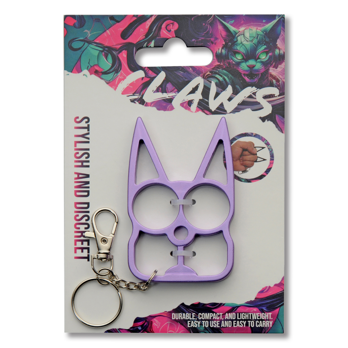 Szco Claws Keychain Purple Cat Ears 211643PU View 4