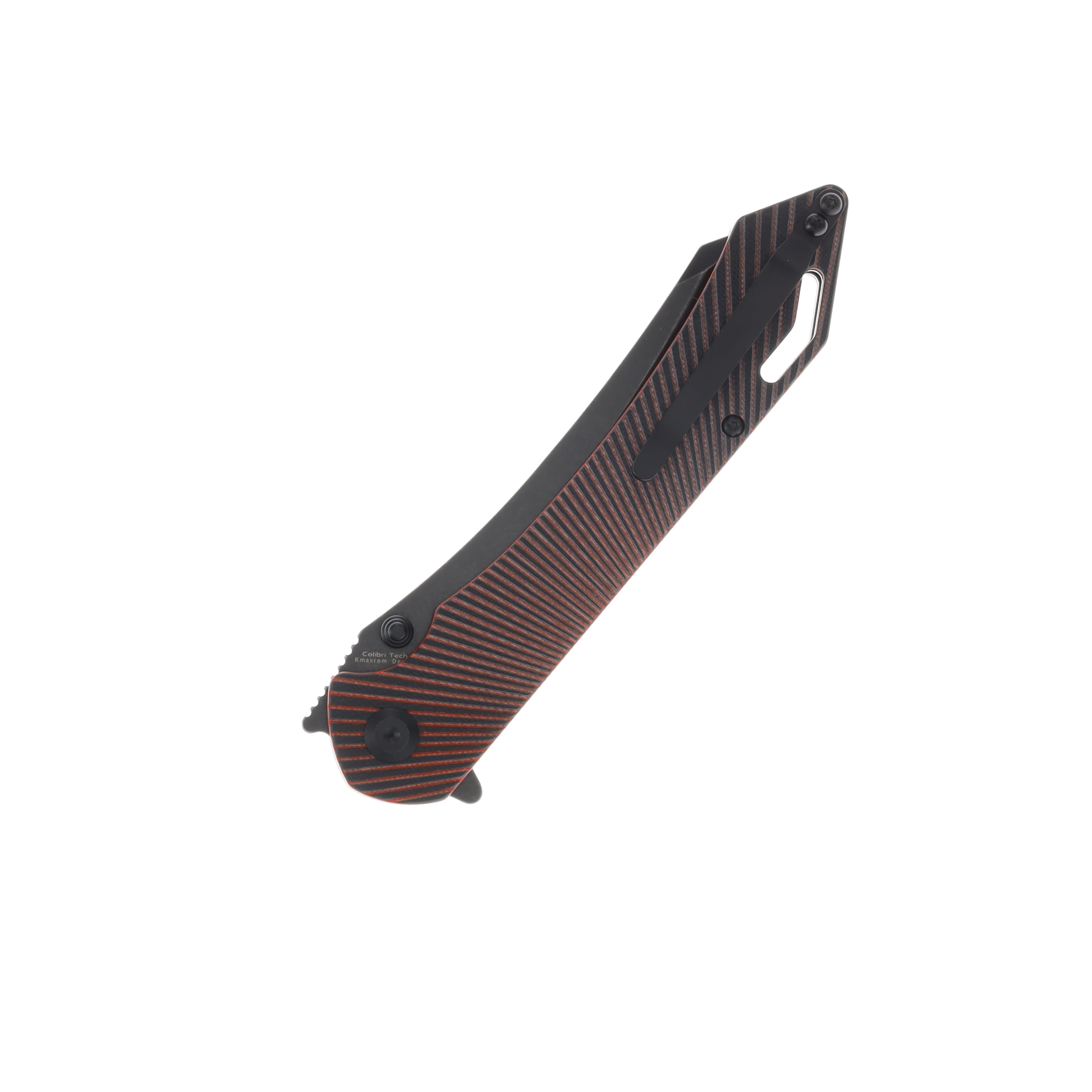 Tenable Knives Colibri Tech Black & Red G-10 Handle Blackwash Nitro V Blade T1060A1 View 3