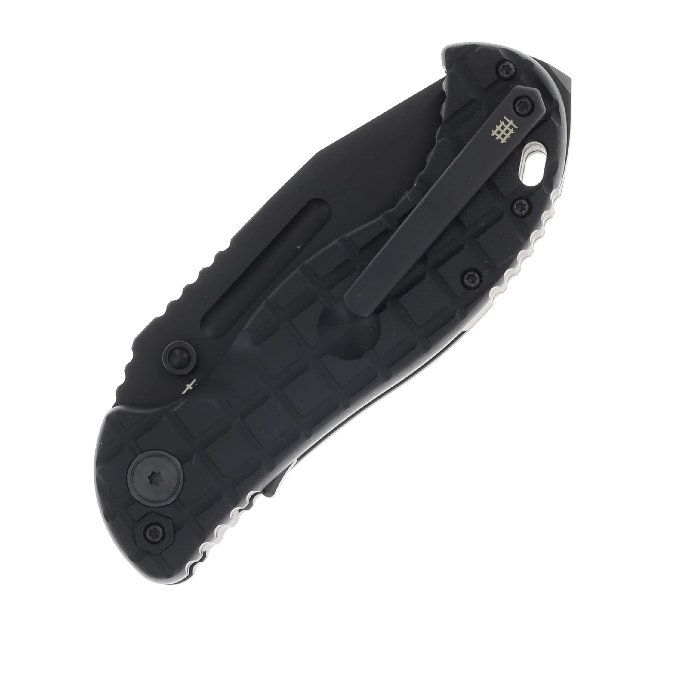 Halfbreed Blades Gen 2 Large Bush Folder Blk G-10 4.13” Blk PVD Drop Pt LBF01BLKG2 View 4