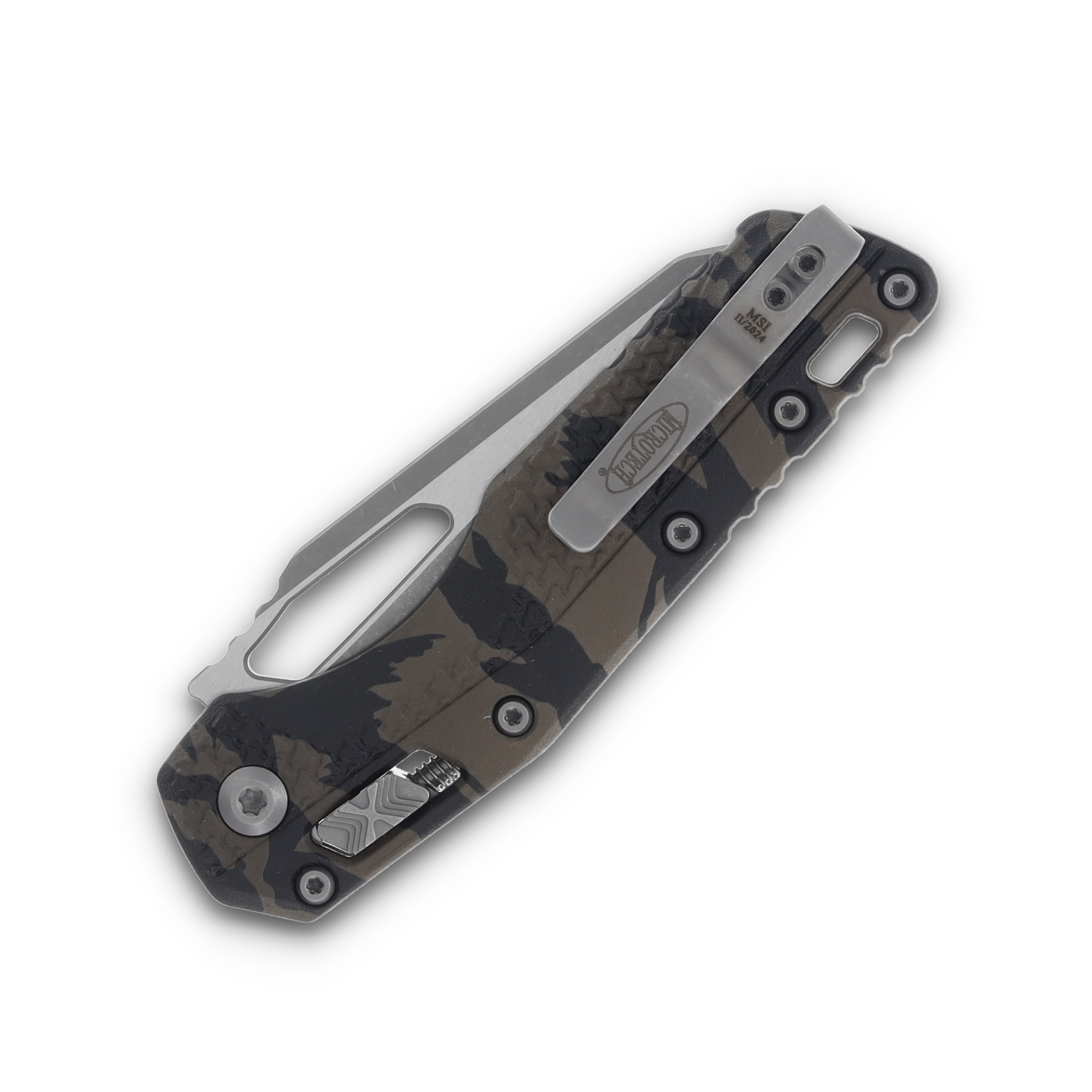 Microtech MSI RAM-LOK Folding Knife Apocalyptic/Tiger Camo MT210T10APPMTRC View 6