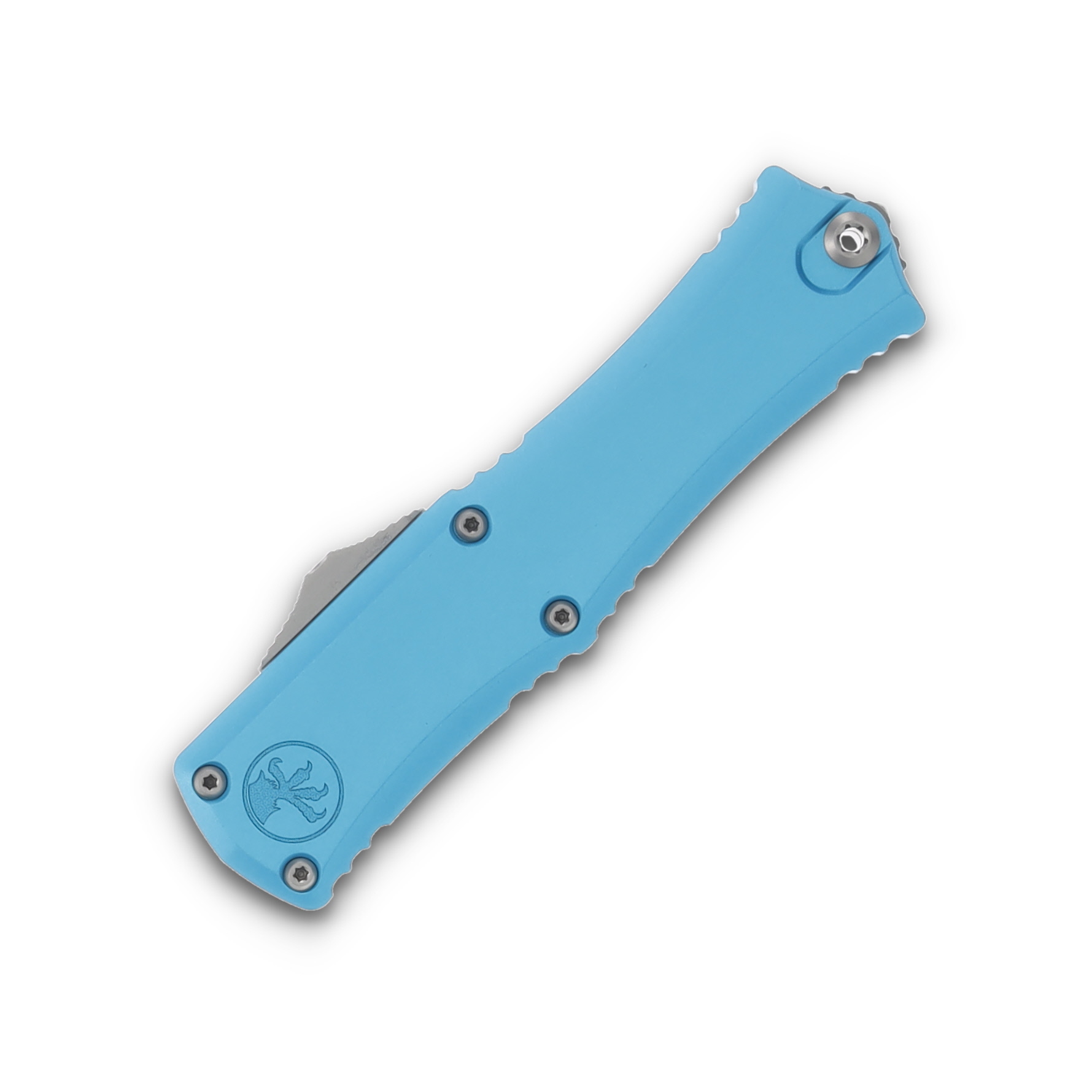 Microtech Knives Hera II DE OTF Auto Turquoise 2.9in Satin Dagger AUMT1702M4TQ View 3