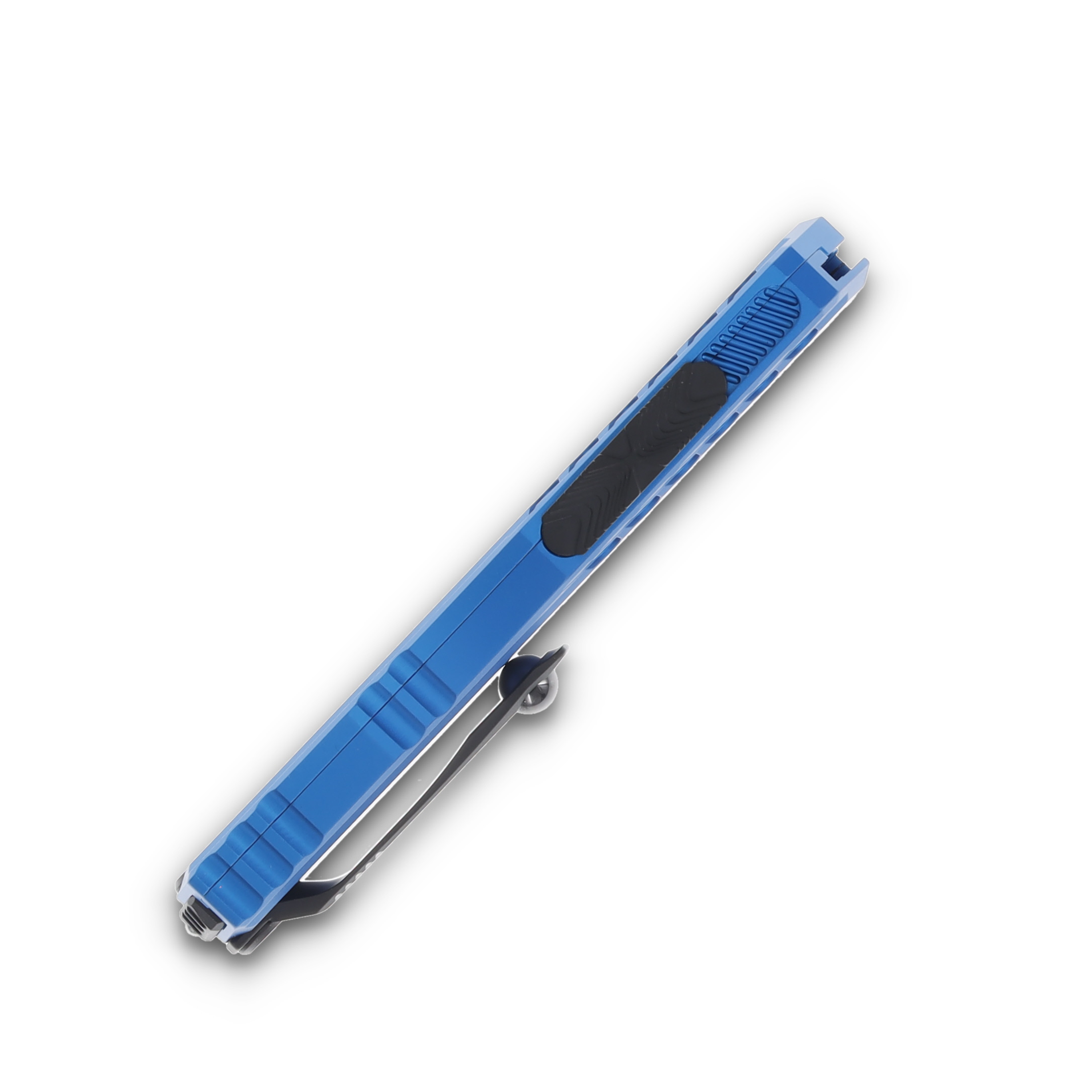 Microtech Cypher II Blue OTF Auto 3.5in Black Double Edge Dagger Blade AUMT12421BL View 5