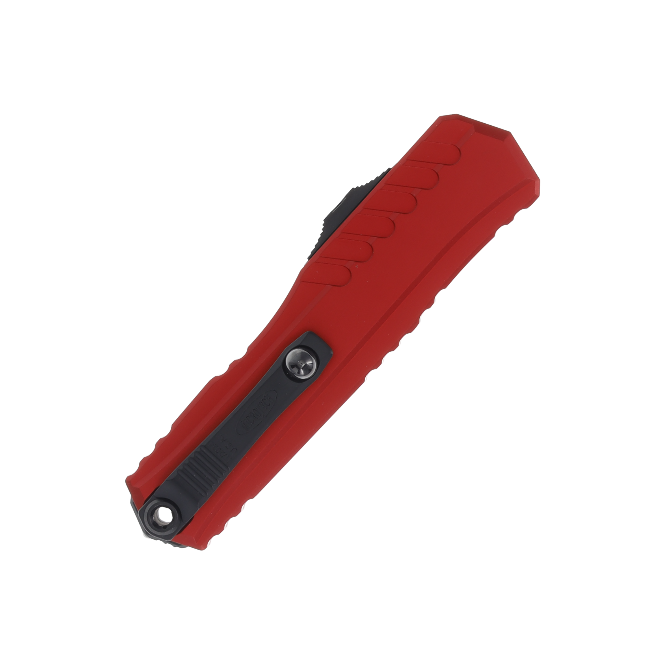 Microtech Cypher II OTF Automatic Knife Black Standard/Red AUMT12411RD View 4