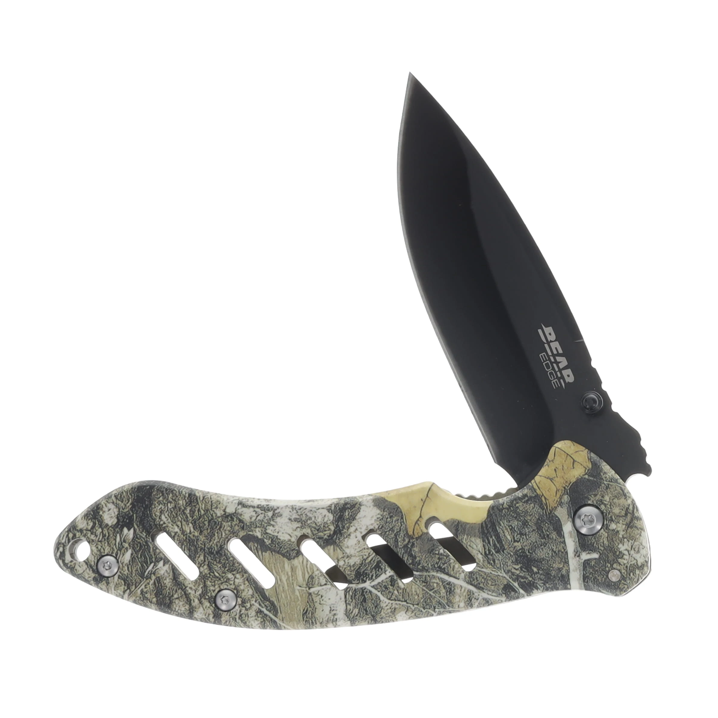 Bear & Son Bear Edge Brisk 1.0 Realtree Edge Camo 3.62in Black Plain Drop Point BR71514 View 2