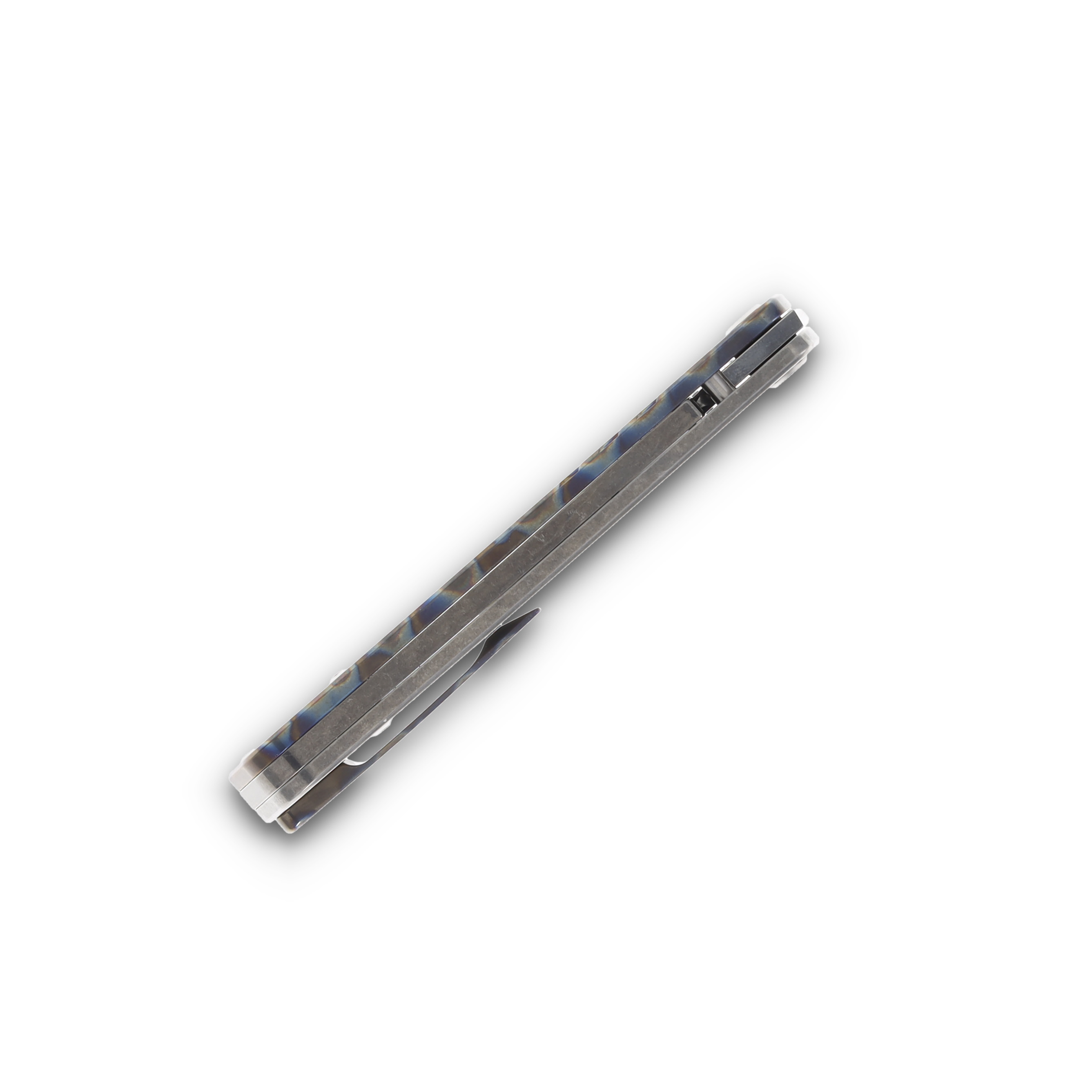 Medford The Antik S45VN Tumbled Drop Point Blade Faced/"Tsunami" Handle Std Hardware Brush/"Tsunami" Clip MK2144TD-03TM-TSCF-BN View 8