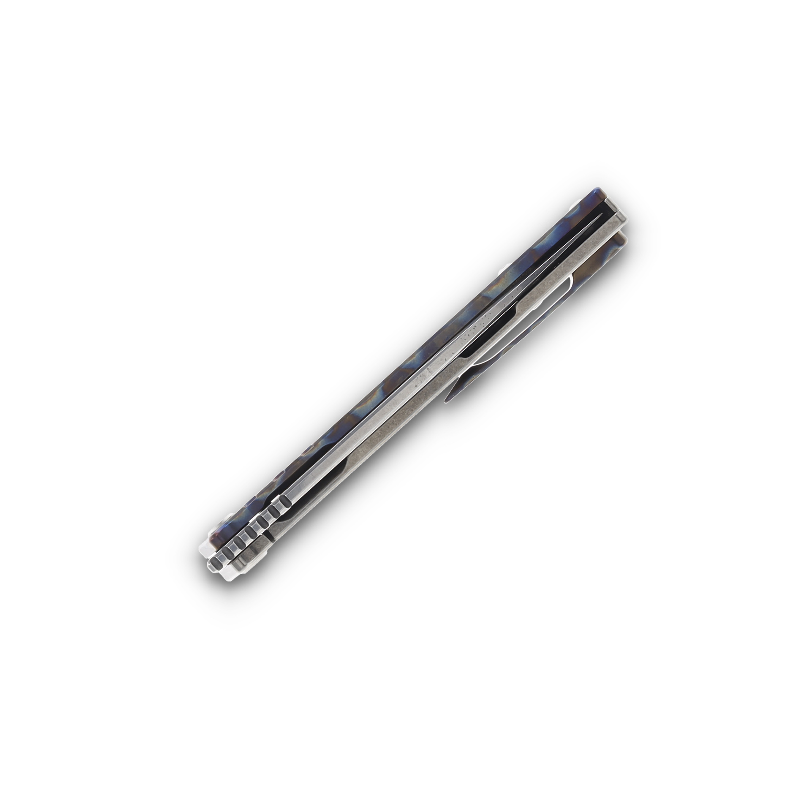 Medford The Antik S45VN Tumbled Drop Point Blade Faced/"Tsunami" Handle Std Hardware Brush/"Tsunami" Clip MK2144TD-03TM-TSCF-BN View 7