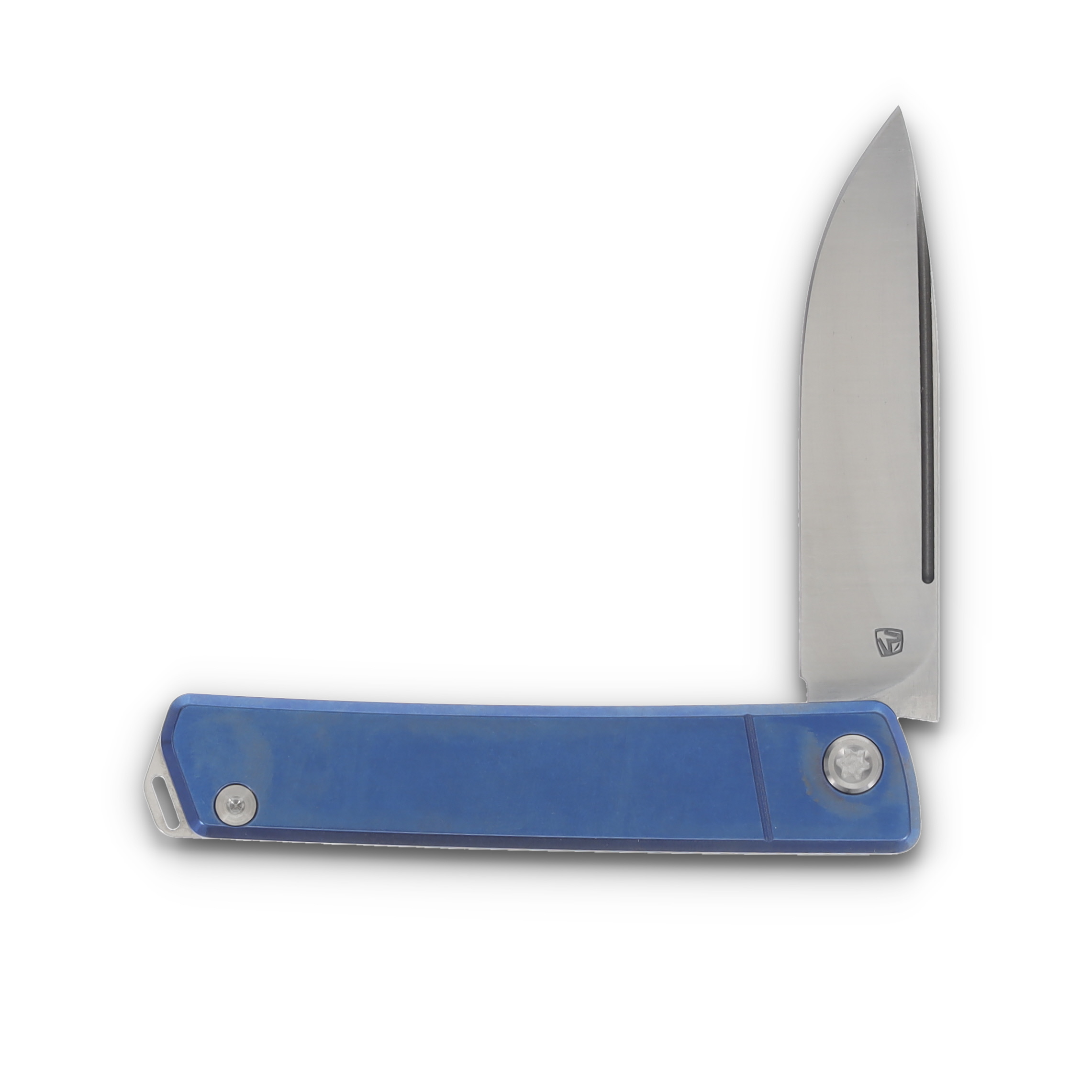 Medford Gentleman Jack 2 Folding Knife Blue 3.1in Tumbled Drop Point Blade MK2114TD-37A2-TSQ3-Q4 View 3