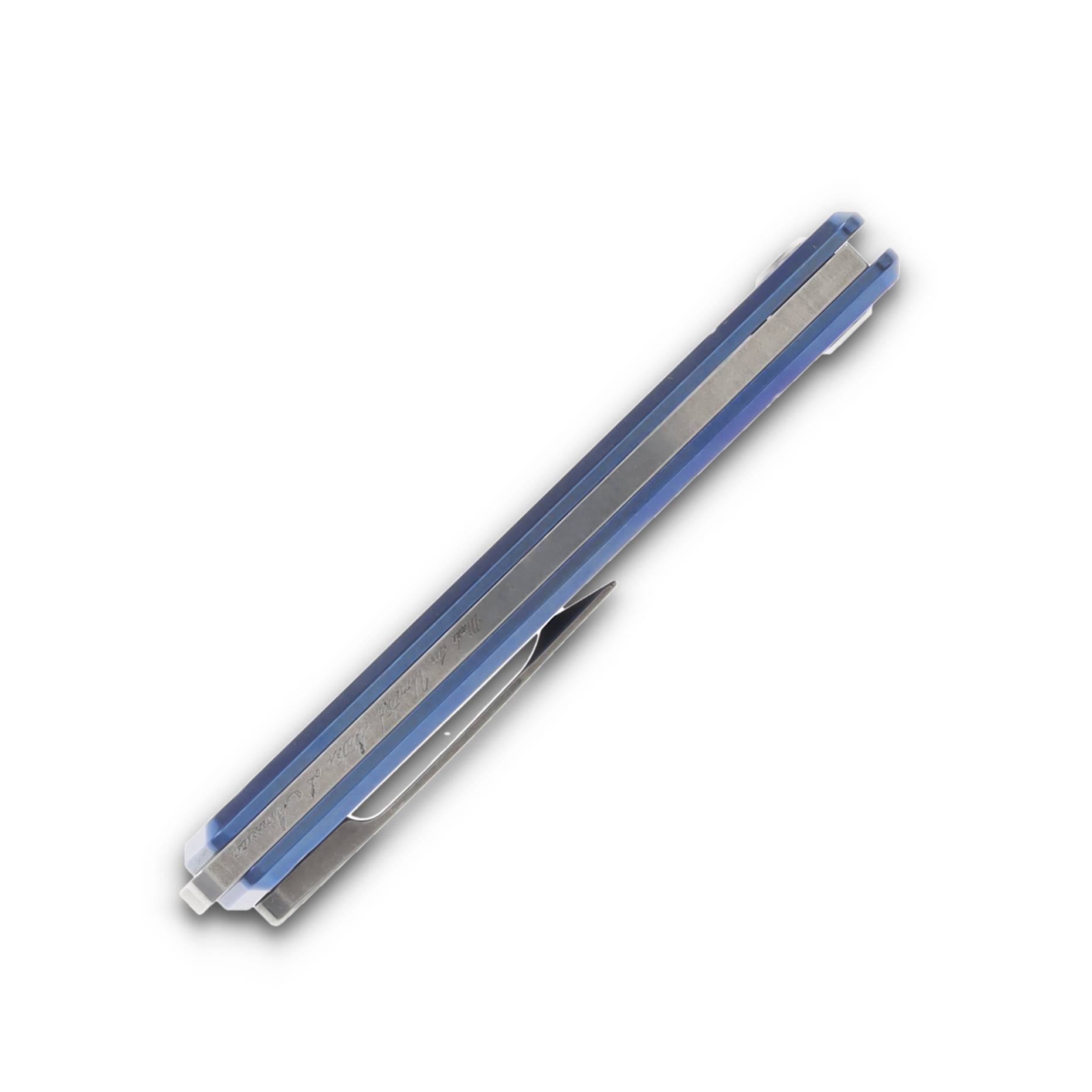 Medford Gentleman Jack 2 Folding Knife Blue 3.1in Tumbled Drop Point Blade MK2114TD-37A2-TSQ3-Q4 View 8