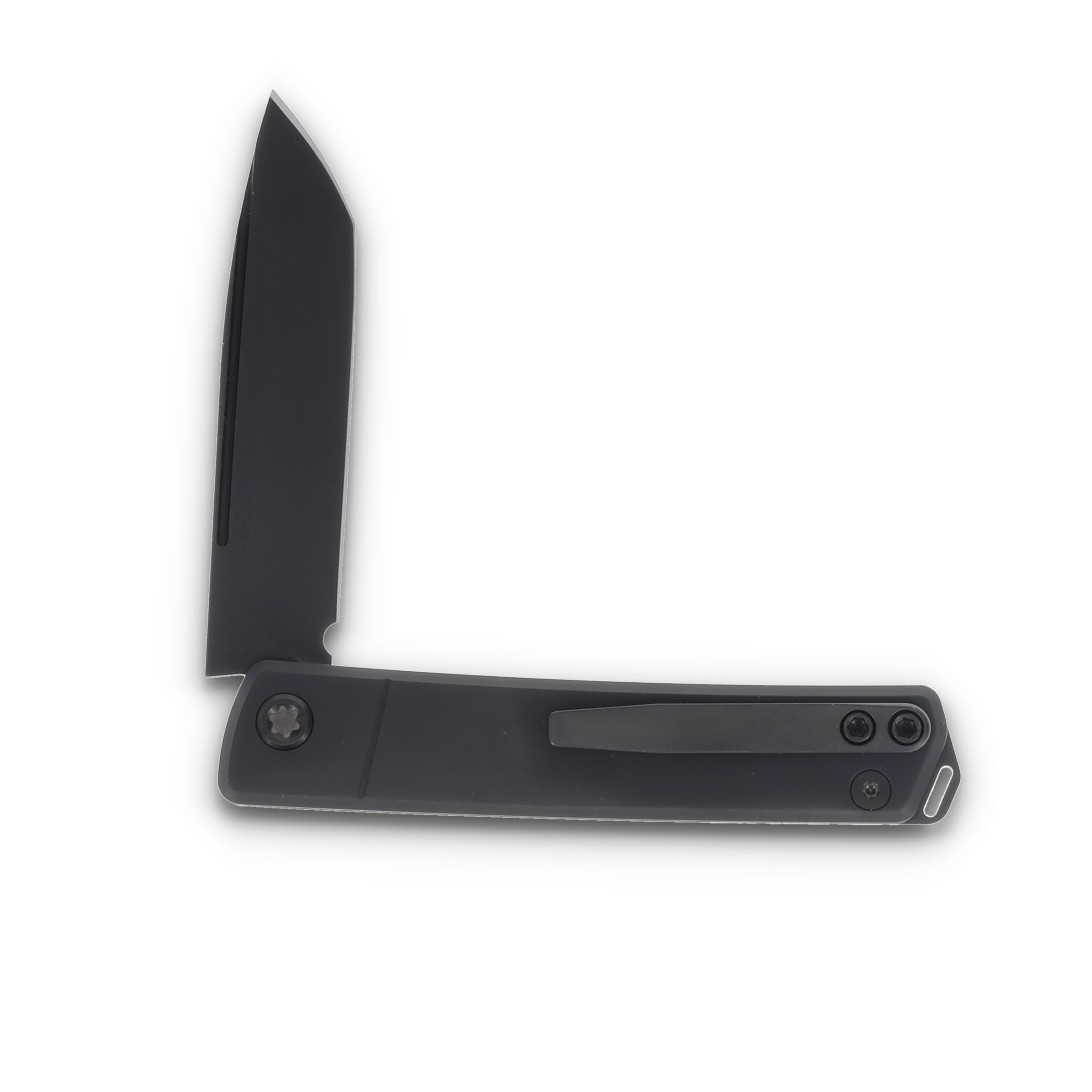 Medford Gentleman Jack 2 Folding Knife Black 3.1in DLC Tanto Blade MK2114PT-30PV-TPQ3-Q4 View 4