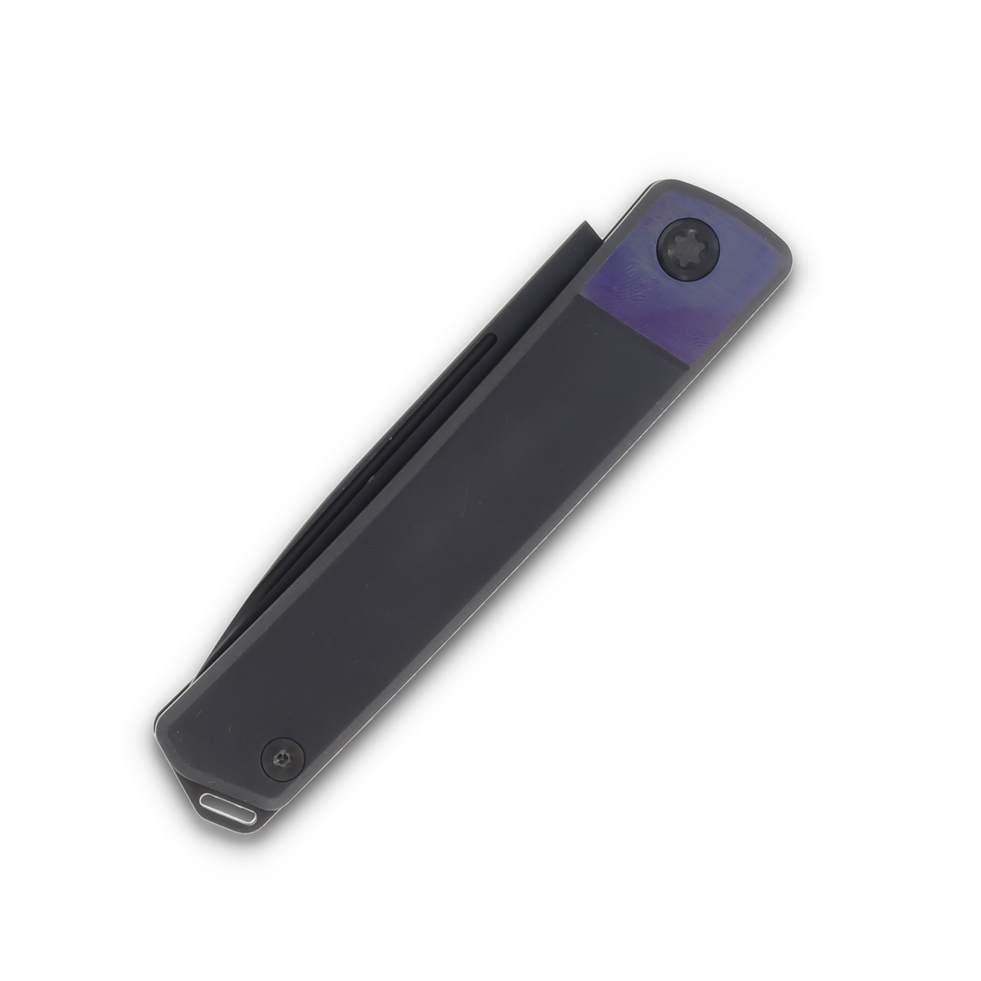 Medford Gentleman Jack 2 Violet Bolsters Black 3.1in DLC Drop Point Blade MK2114PD-31A6-TPC3-Q4 View 5