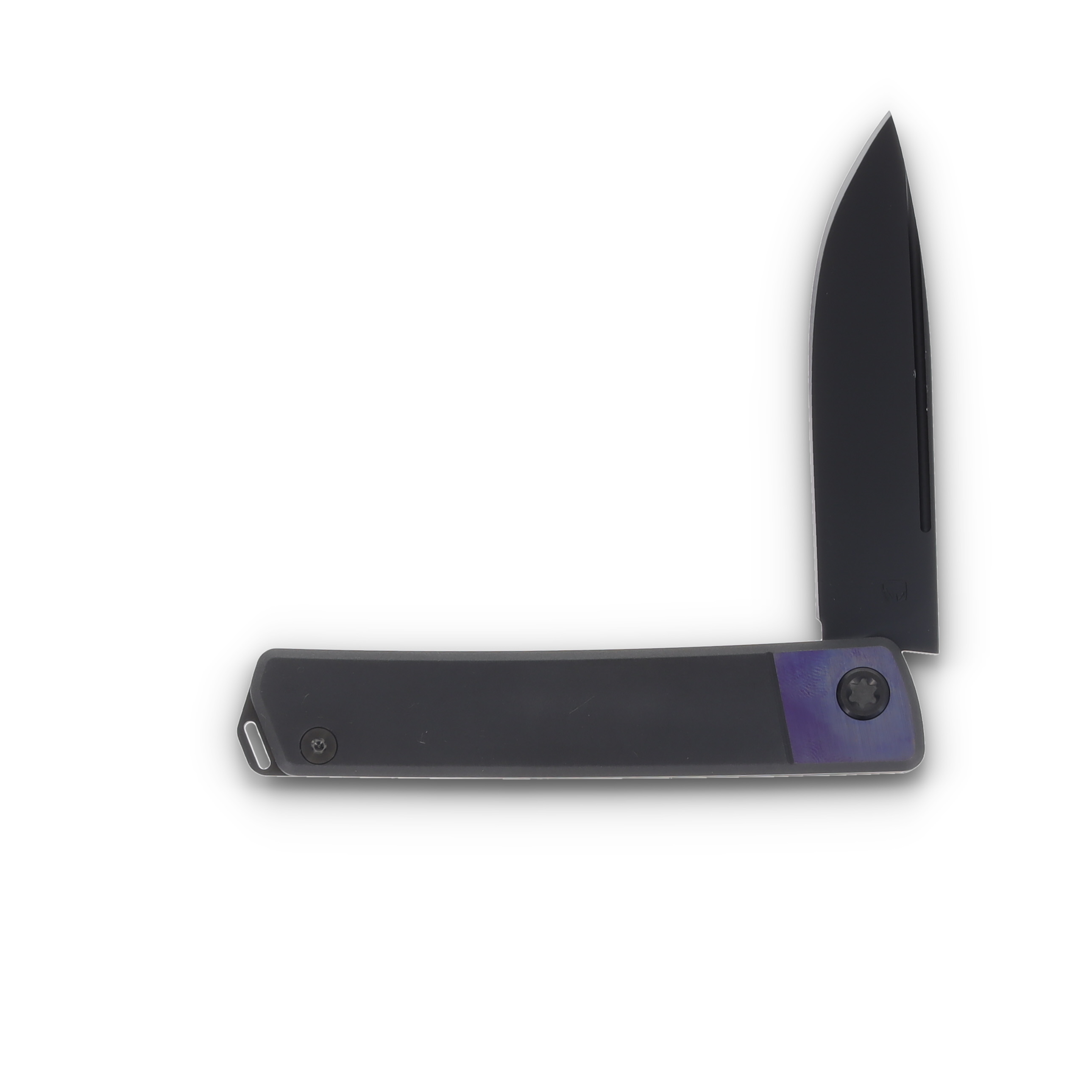 Medford Gentleman Jack 2 Violet Bolsters Black 3.1in DLC Drop Point Blade MK2114PD-31A6-TPC3-Q4 View 4