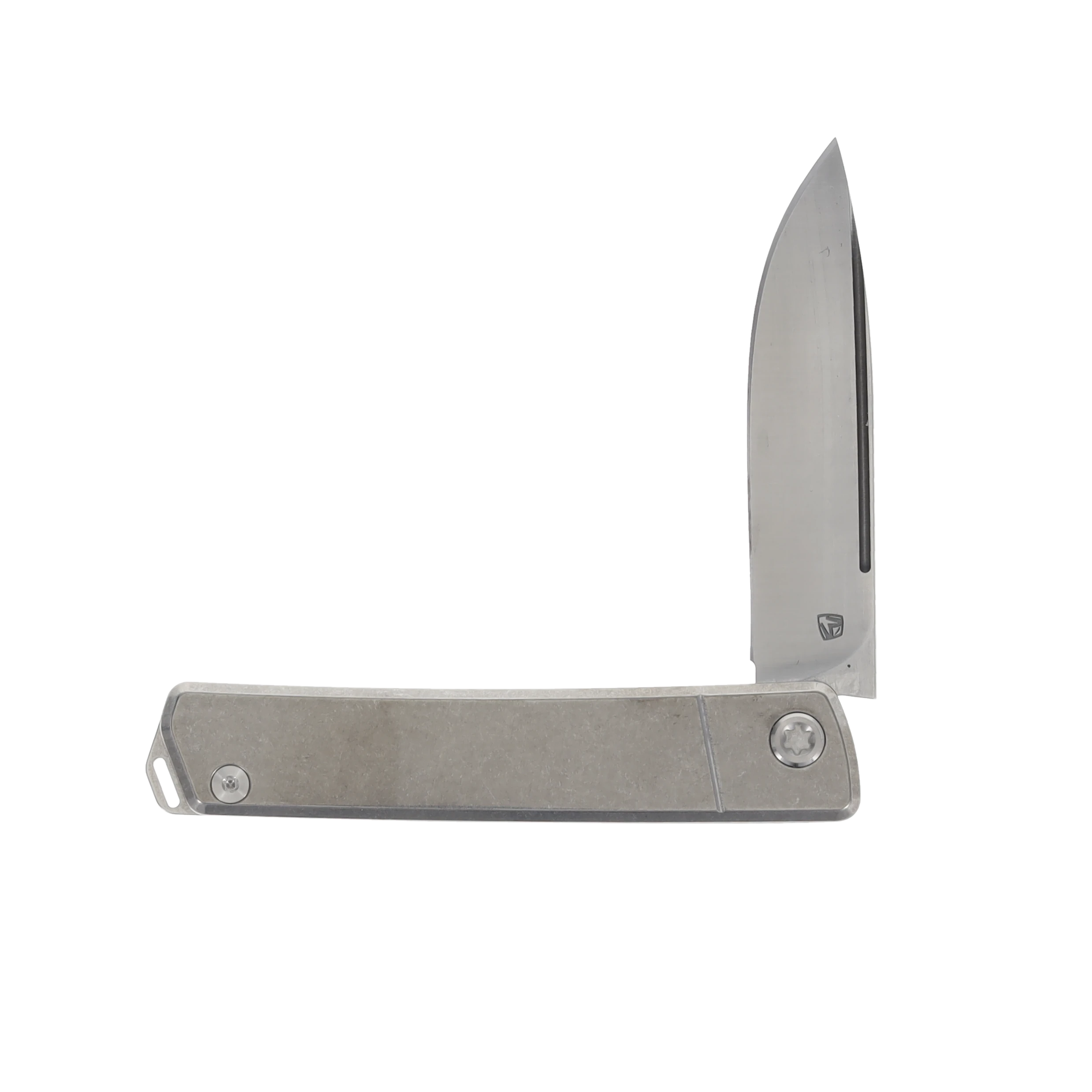 Medford Gentleman Jack 2 S45VN Tumbled Drop Point Blade Tumbled Handle Std HW & Clip MK2114TD-01TM-TSCS-Q4 View 3