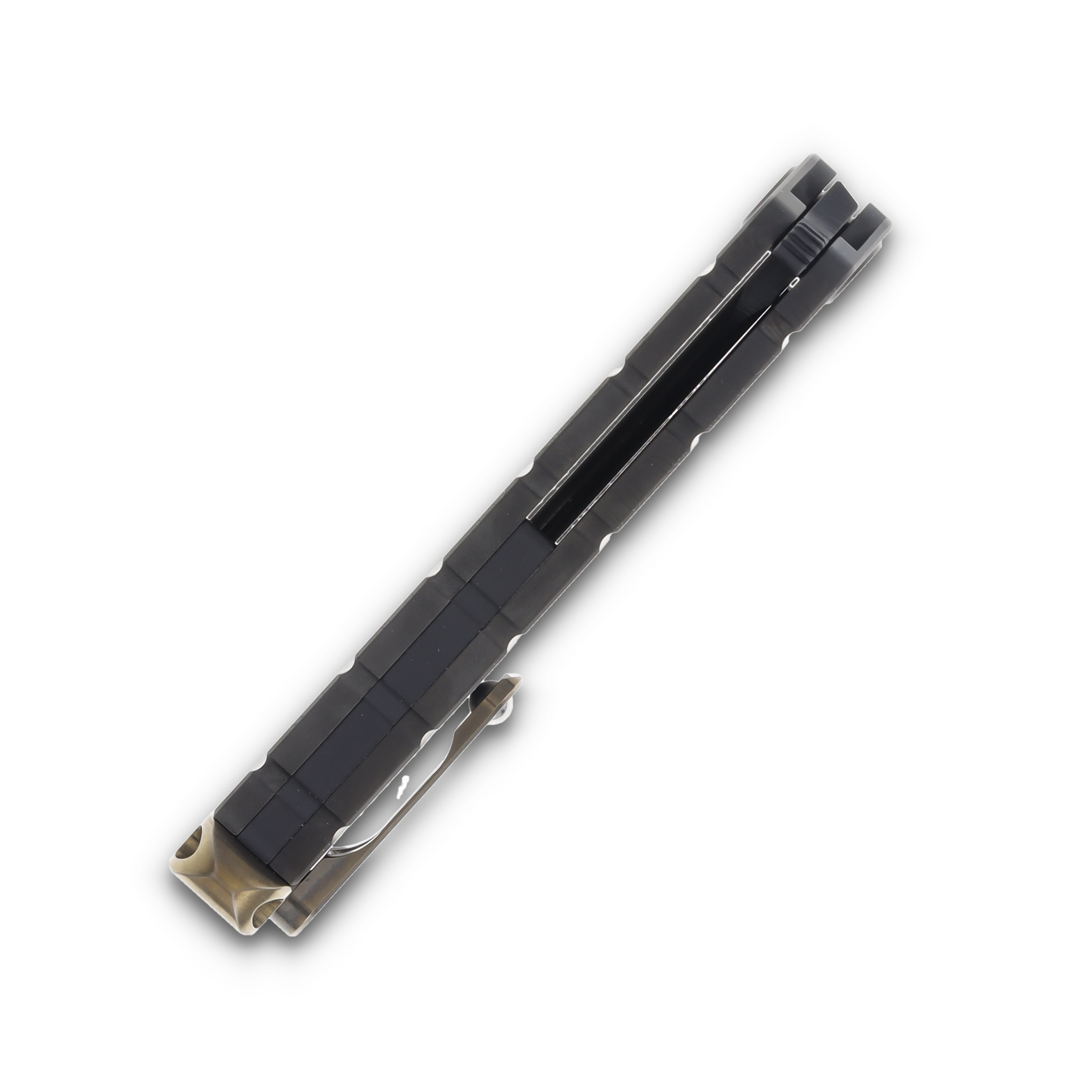 Medford USMC-FF S45VN  DLC Std Blade DLC Blade DLC "Gold Filigree" Handle Black HW w/Brushed/Bronze Clip MK2044PQ-30PV-TPC1-B1 View 8