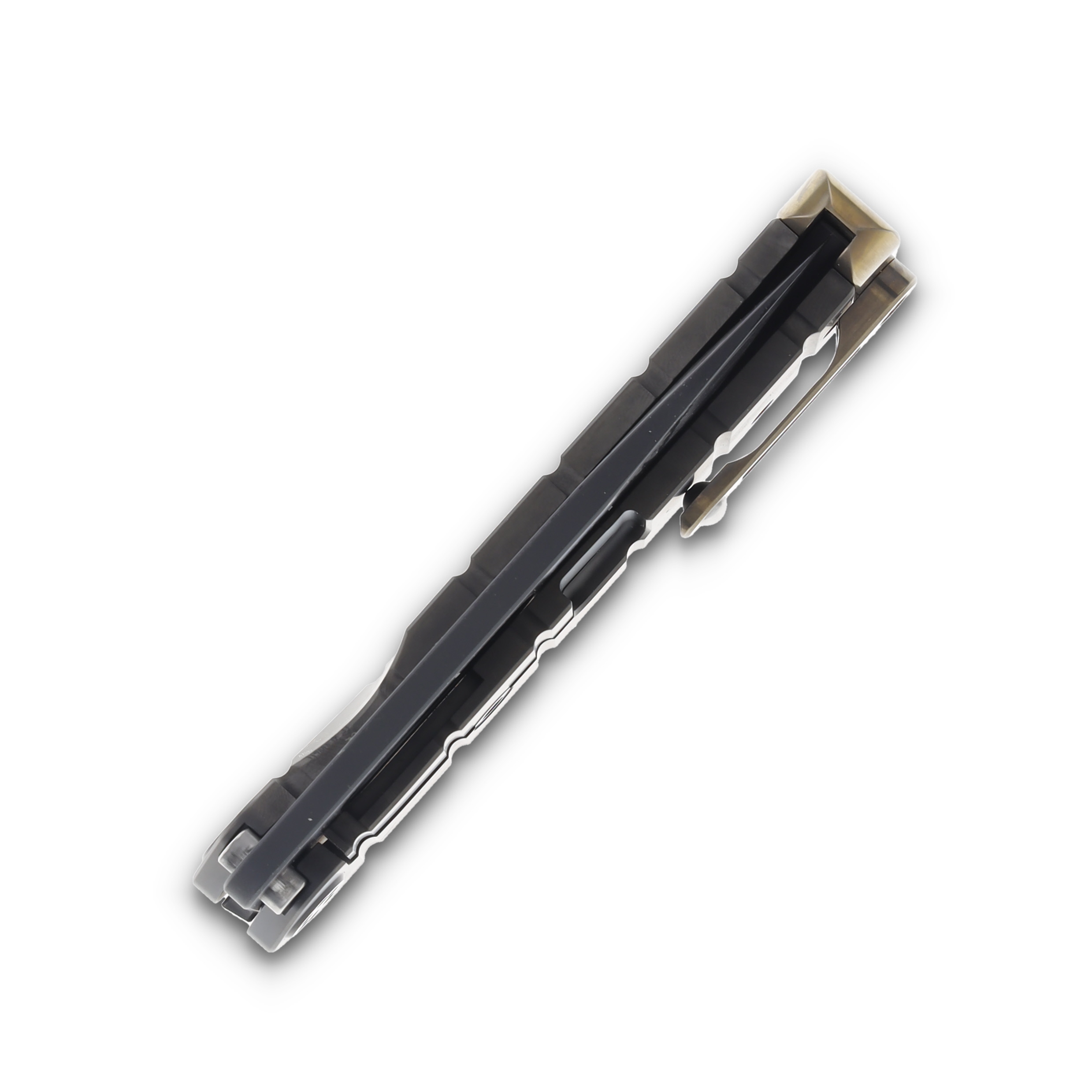 Medford USMC-FF S45VN  DLC Std Blade DLC Blade DLC "Gold Filigree" Handle Black HW w/Brushed/Bronze Clip MK2044PQ-30PV-TPC1-B1 View 7