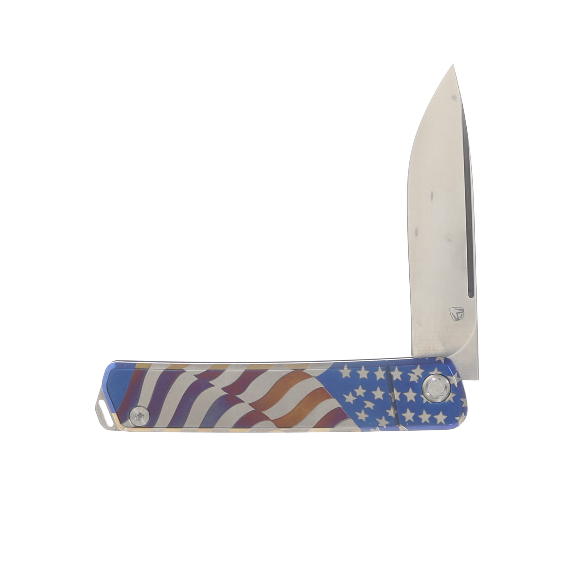 Medford Gentleman Jack 2 Bronze "American Flag" Titanium 3.1" Tumbled Drop Pt MK2114TD-36A1-TSCL-Q4 View 3