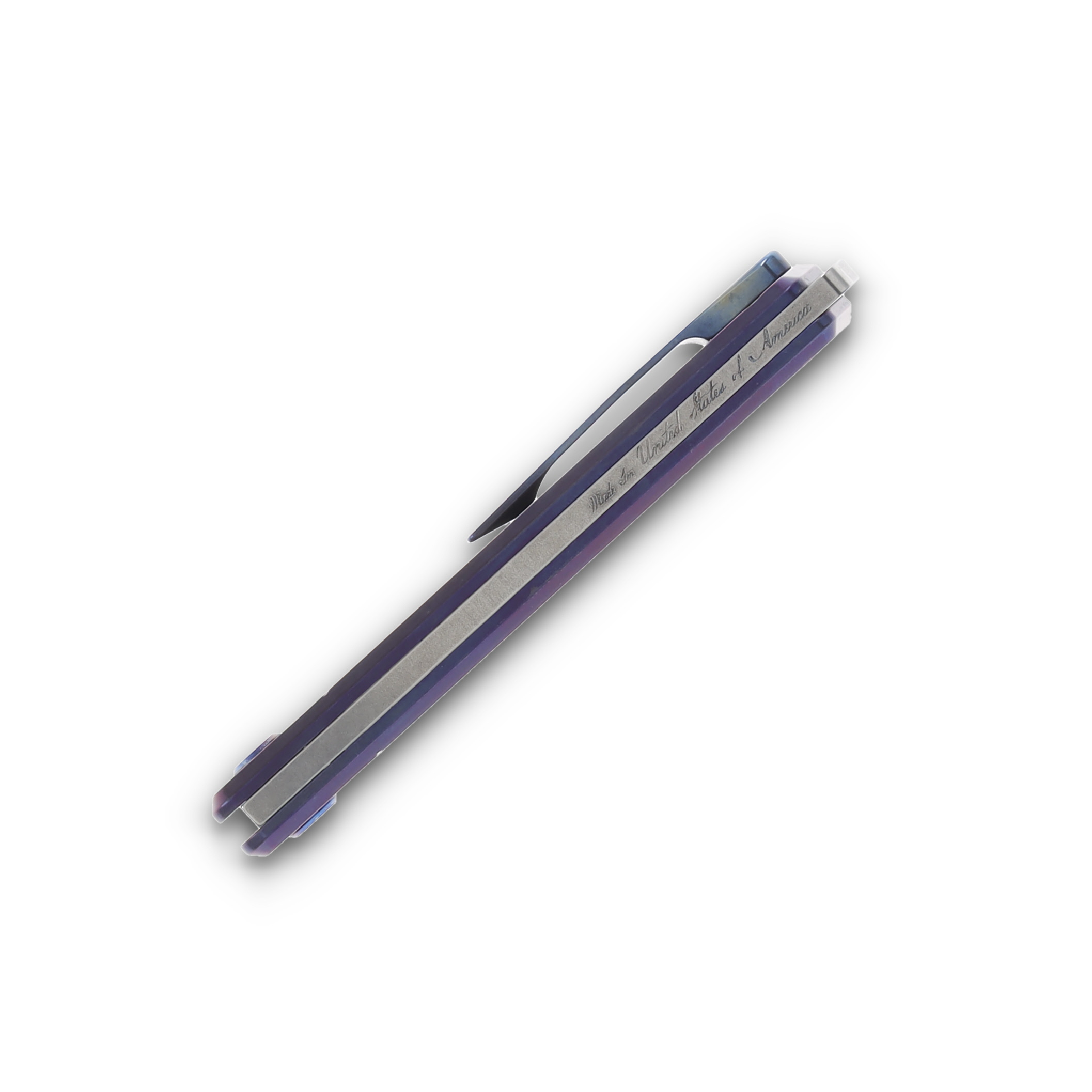 Medford Gentleman Jack 2 Violet Titanium 3.1" Tumbled Drop Pt MK2114TD-38A3-TFCF-Q4 View 7
