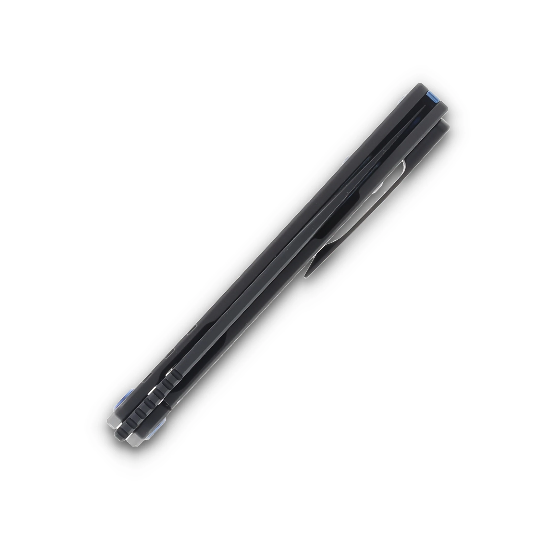 Medford The Antik S45VN DLC Drop Point Blade Black w/Blue "Laser Tag" Handle Blue Hardware/DLC Clip MK2144PD-31A6-T2CP-B2 View 8
