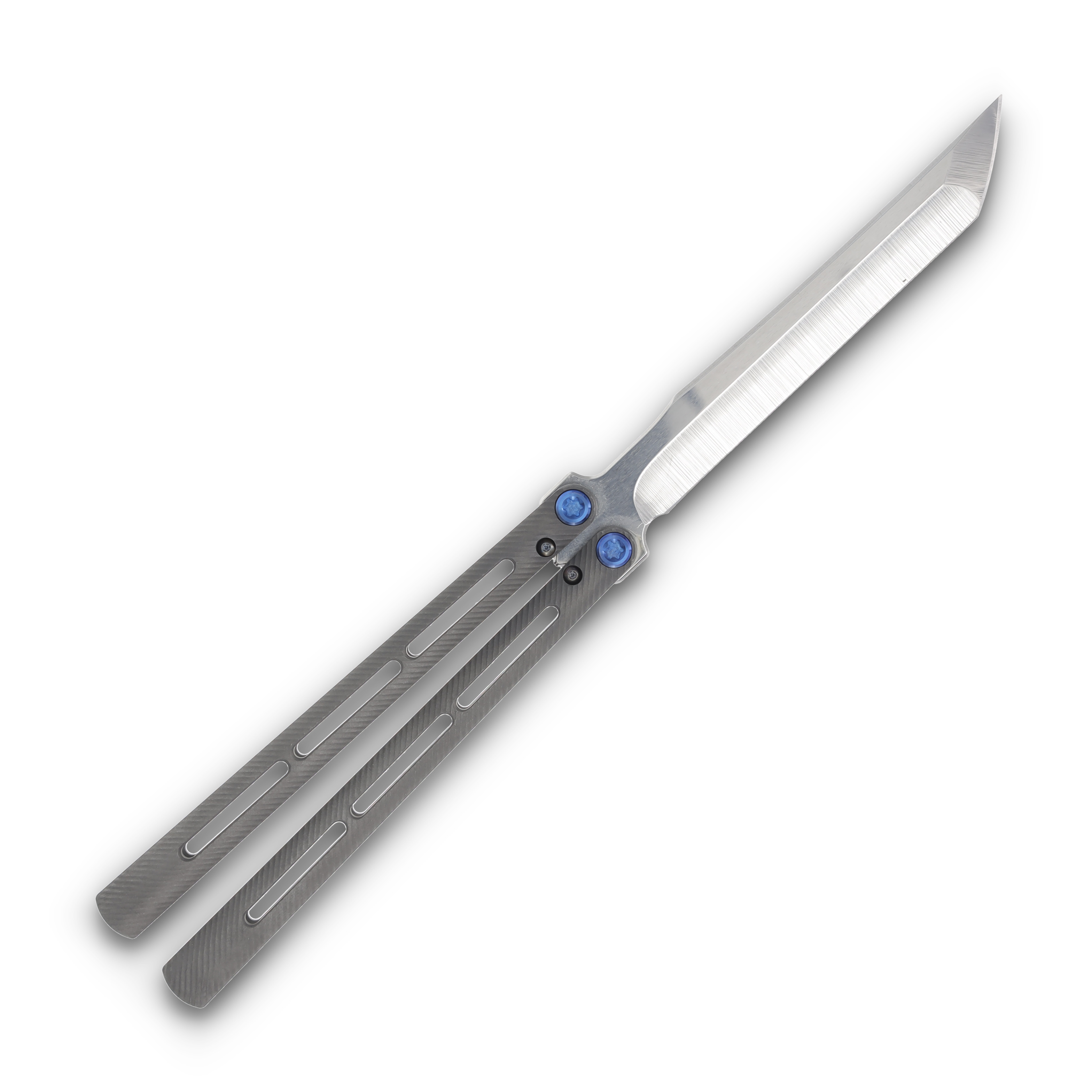 Medford Viceroy S45VN Tumbled Tanto Blade BB/Gray Handle Blue HW MK2164TT-01TM-T2Q3-Q4 View 2