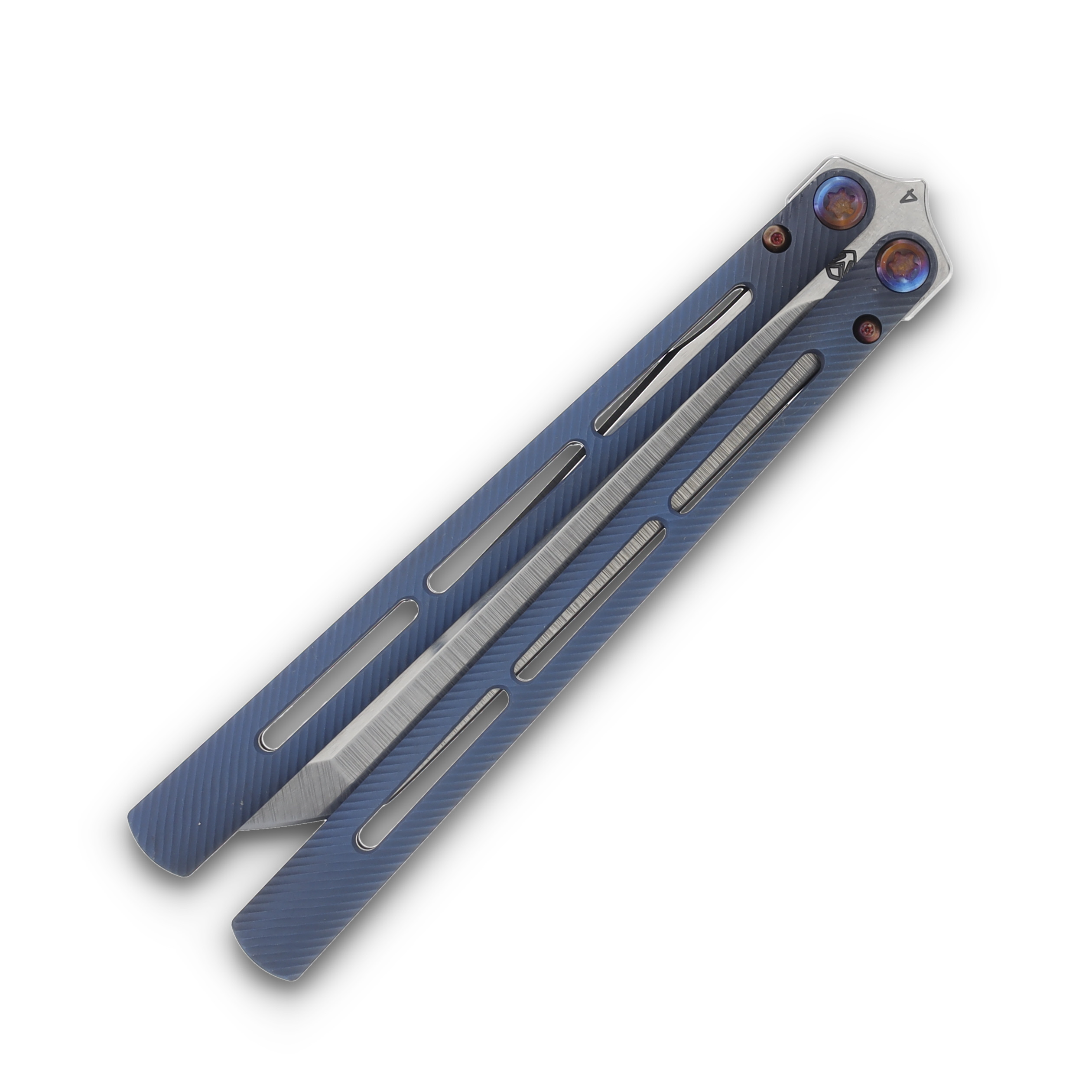 Medford Viceroy S45VN Tubled Tanto Blade Bb/Blue Handle Flamed HW MK2164TT-37A2-TFQ3-Q4 View 5