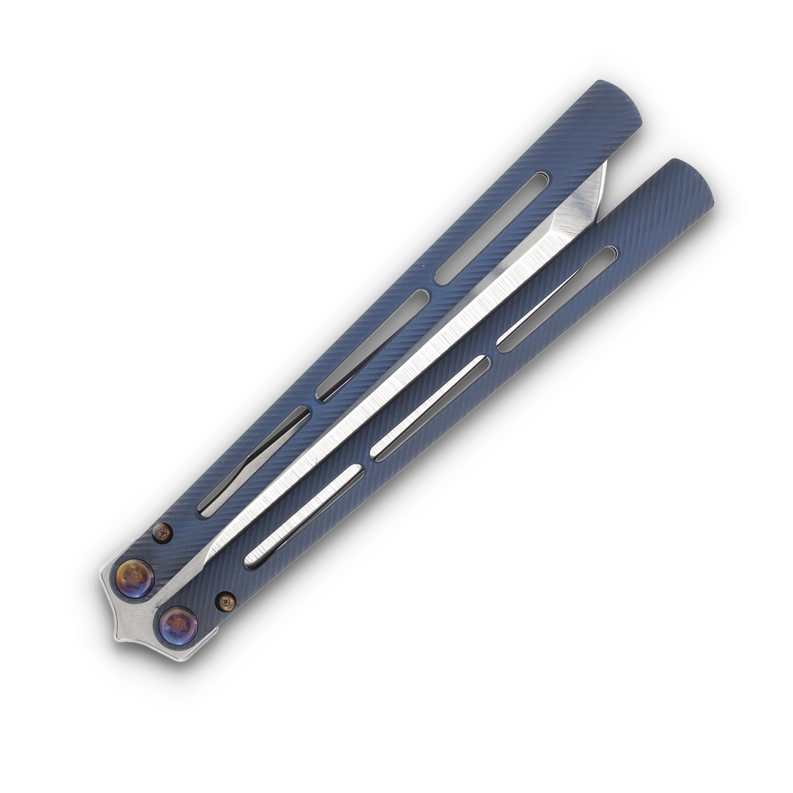 Medford Viceroy S45VN Tubled Tanto Blade Bb/Blue Handle Flamed HW MK2164TT-37A2-TFQ3-Q4 View 6