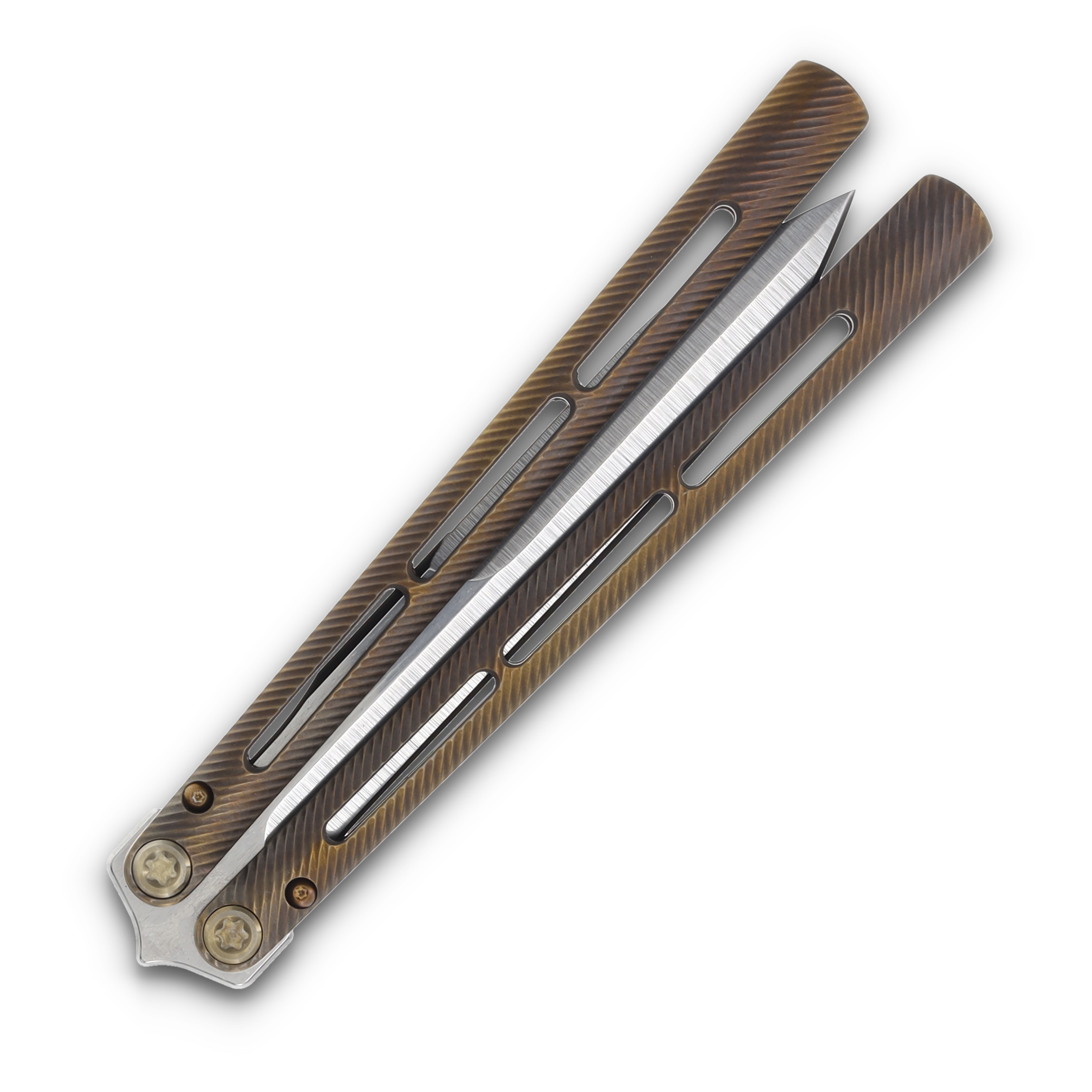Medford Viceroy S45VN Tumbled Dagger Blade Brush Bronze Handle Bronze Hardware MK2164TG-36A1-T1Q3-Q4 View 5