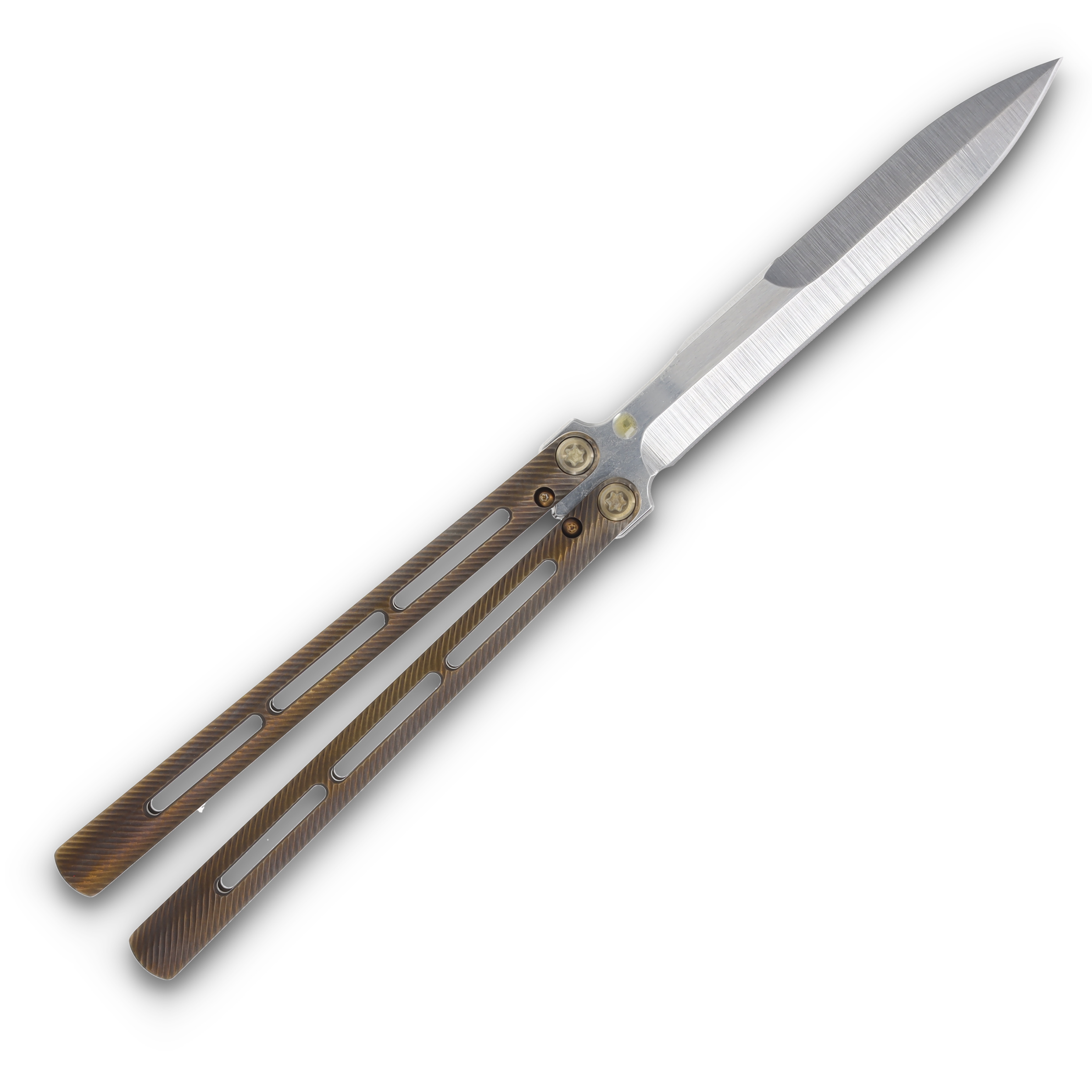 Medford Viceroy S45VN Tumbled Dagger Blade Brush Bronze Handle Bronze Hardware MK2164TG-36A1-T1Q3-Q4 View 2