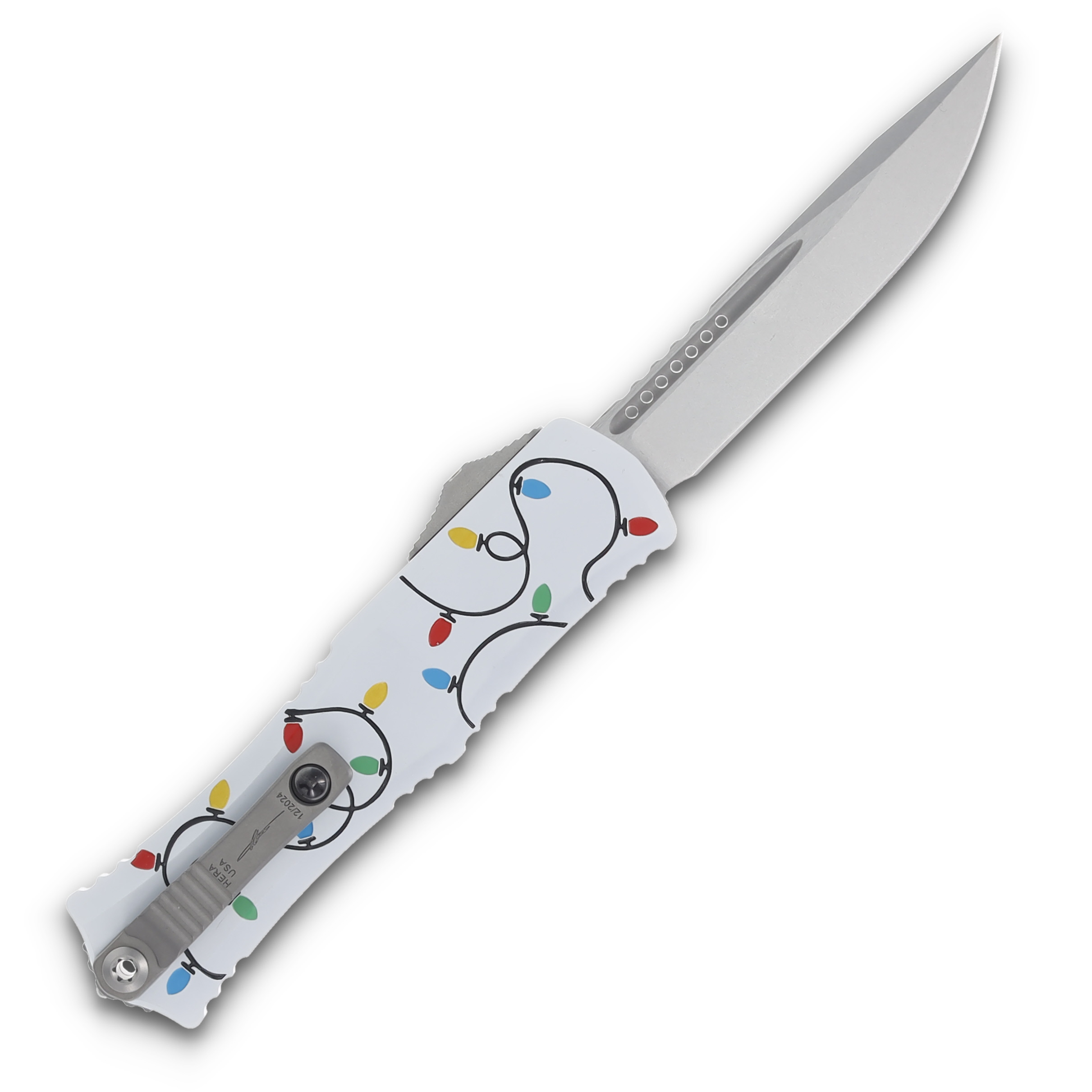 Microtech Hera® II Mini S/E Christmas White AUMT1703M10WHCMAS View 2