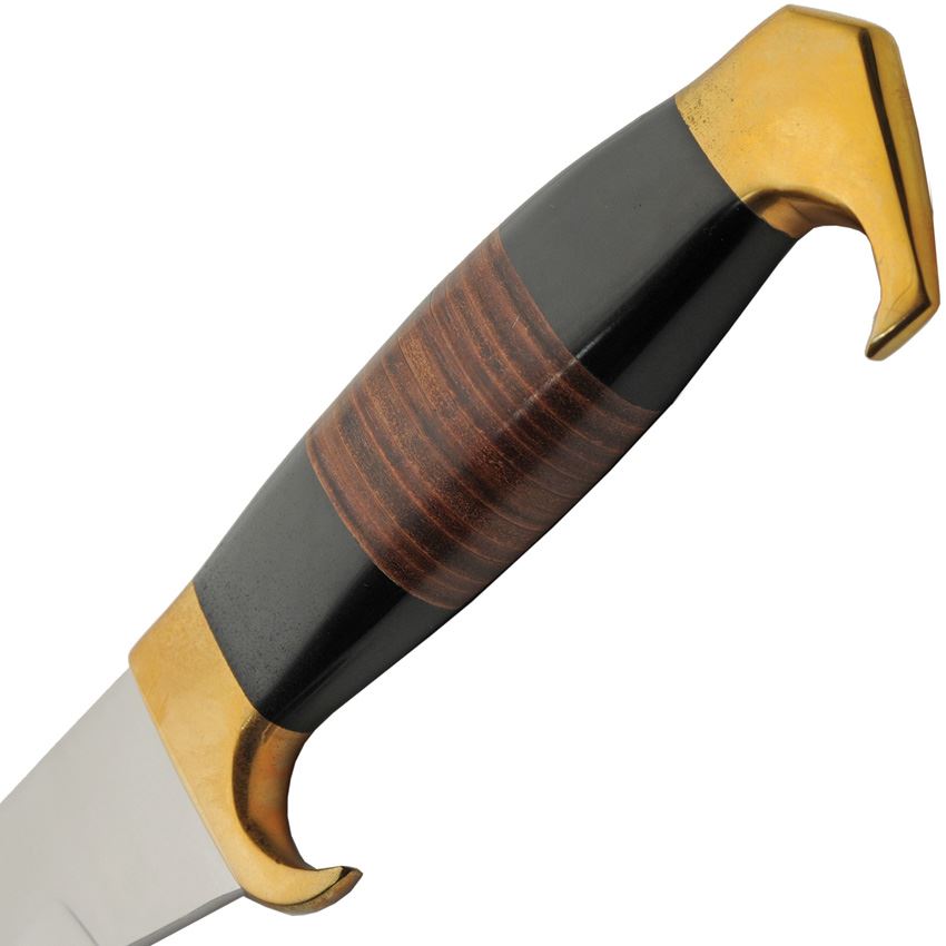 Rite Edge Knife 17in Kurki Style Bowie Fixed Blade Stacked Leather 203528 View 6
