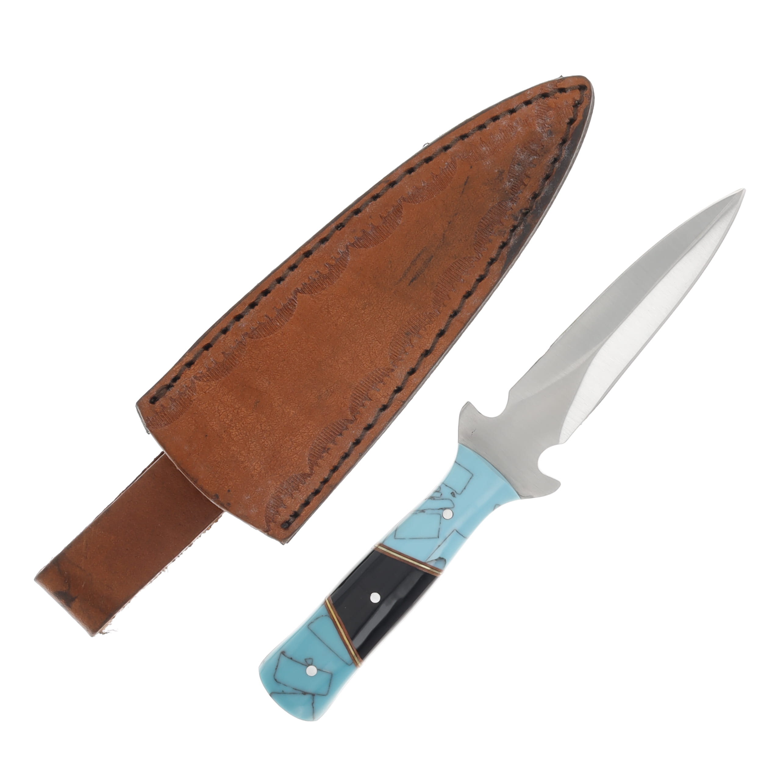 Rite Edge Knife 7in Ocean Stinger Dagger Fixed Blade Imitation Turquoise 203541 View 2