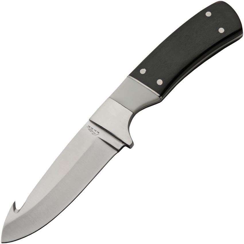 Rite Edge Knife 7in Fixed Blade Plain Satin Guthook 211629BK View 1