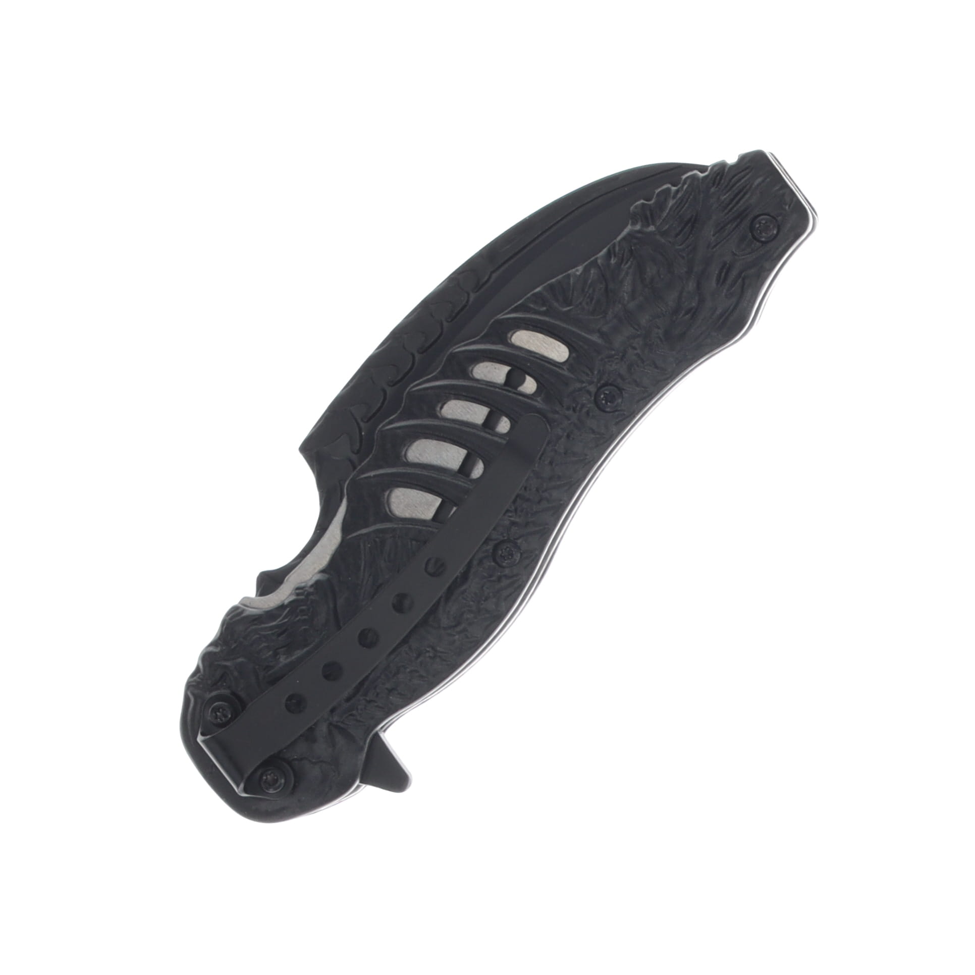 Szco 5" Skull Talon Assisted Open Folder Acid Wash Blade Clip 300308BL View 5