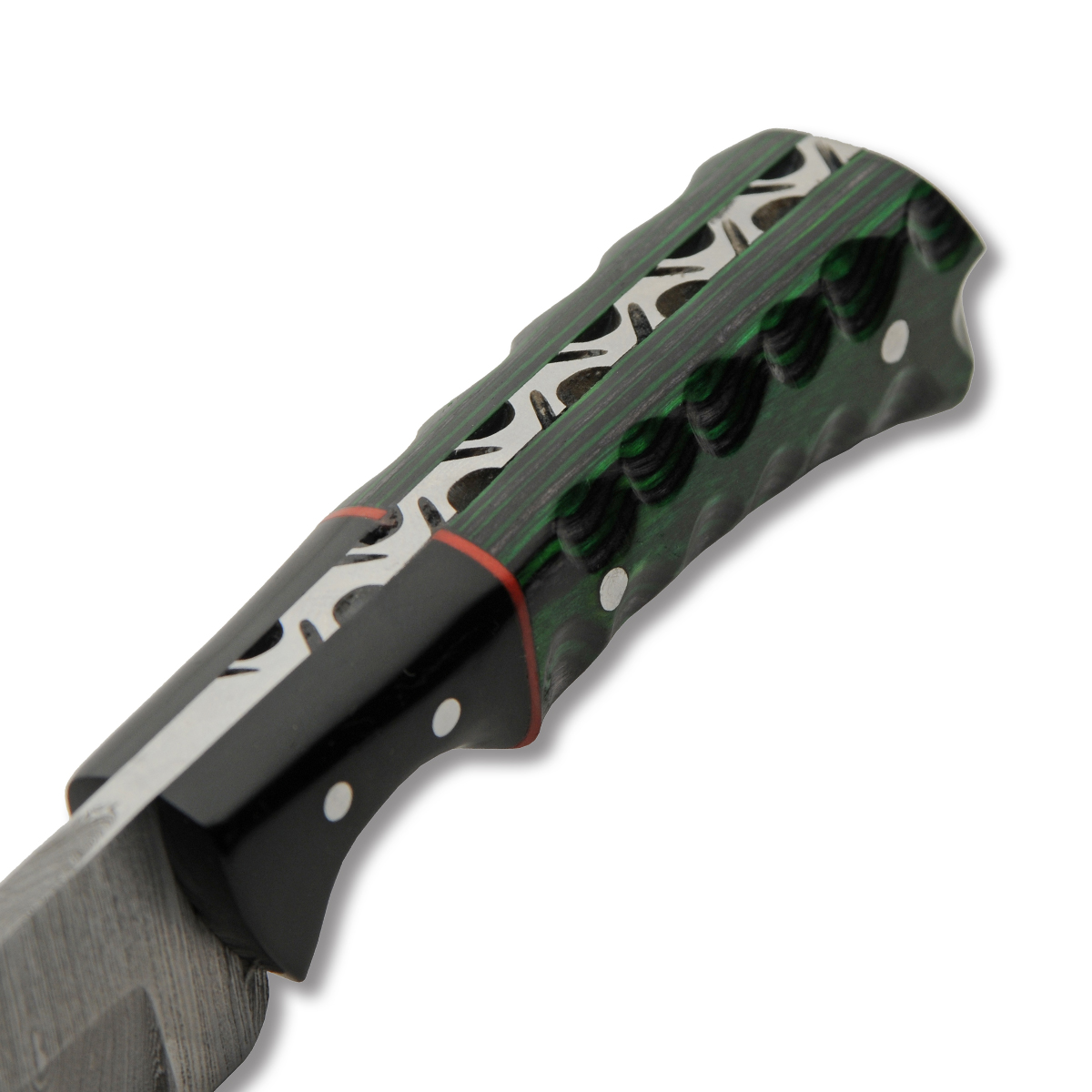 Szco 6.5" Emerald Wood Skinner Leather Sheath DM1404GN View 2
