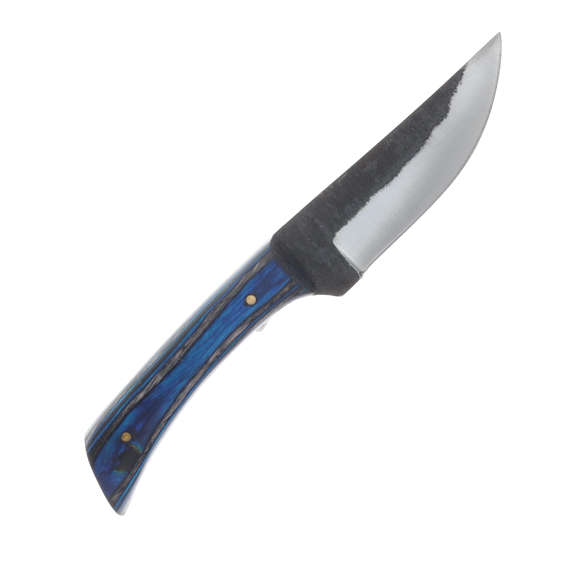 Szco 6.75" Forged Skinner Sapphire Hunter Blue Wood Leather Sheath HS4450 View 4